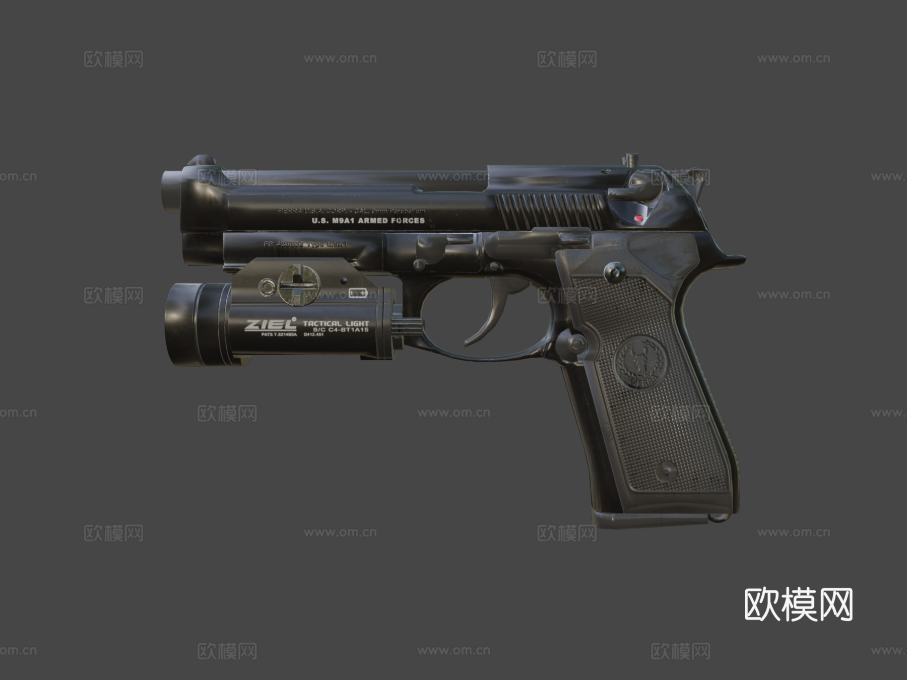 伯莱塔M9A13d模型