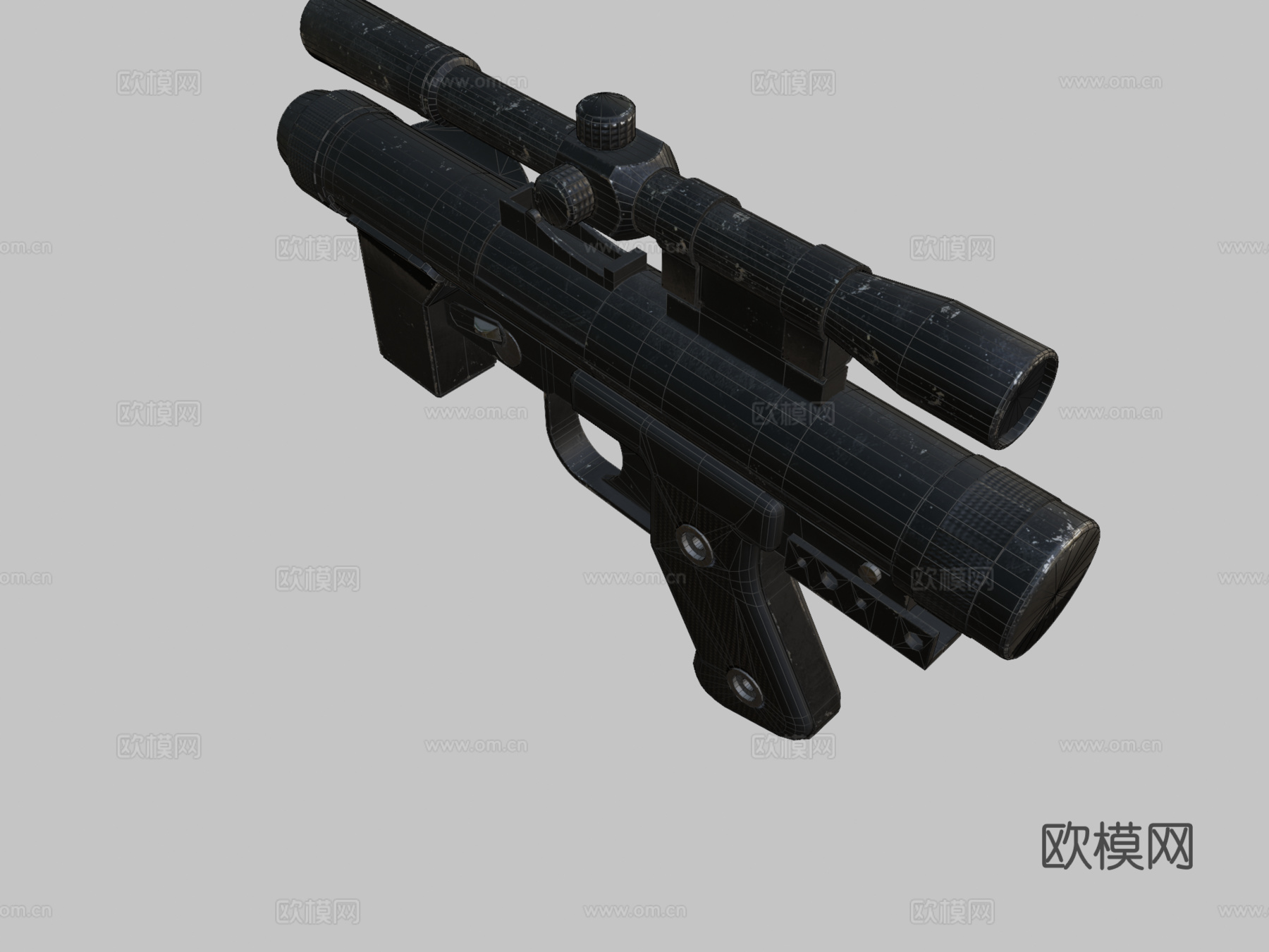 星球大战SE-14c爆能枪3d模型
