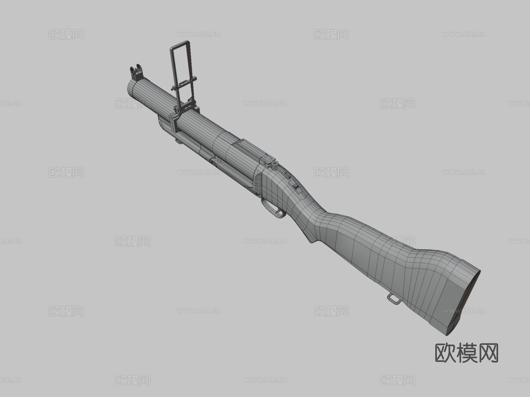 M79榴弹发射器3d模型