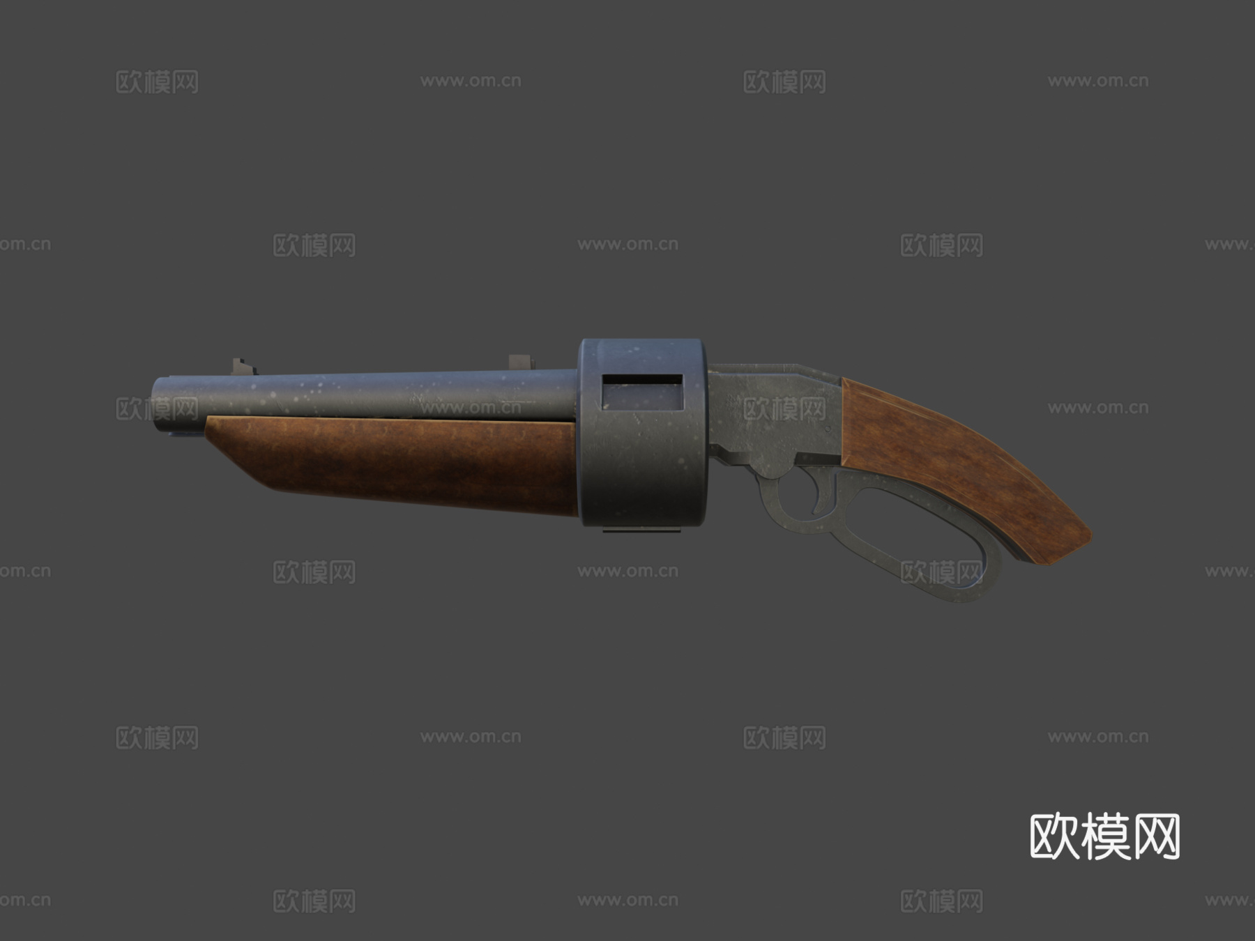 硬表面-散射枪3d模型