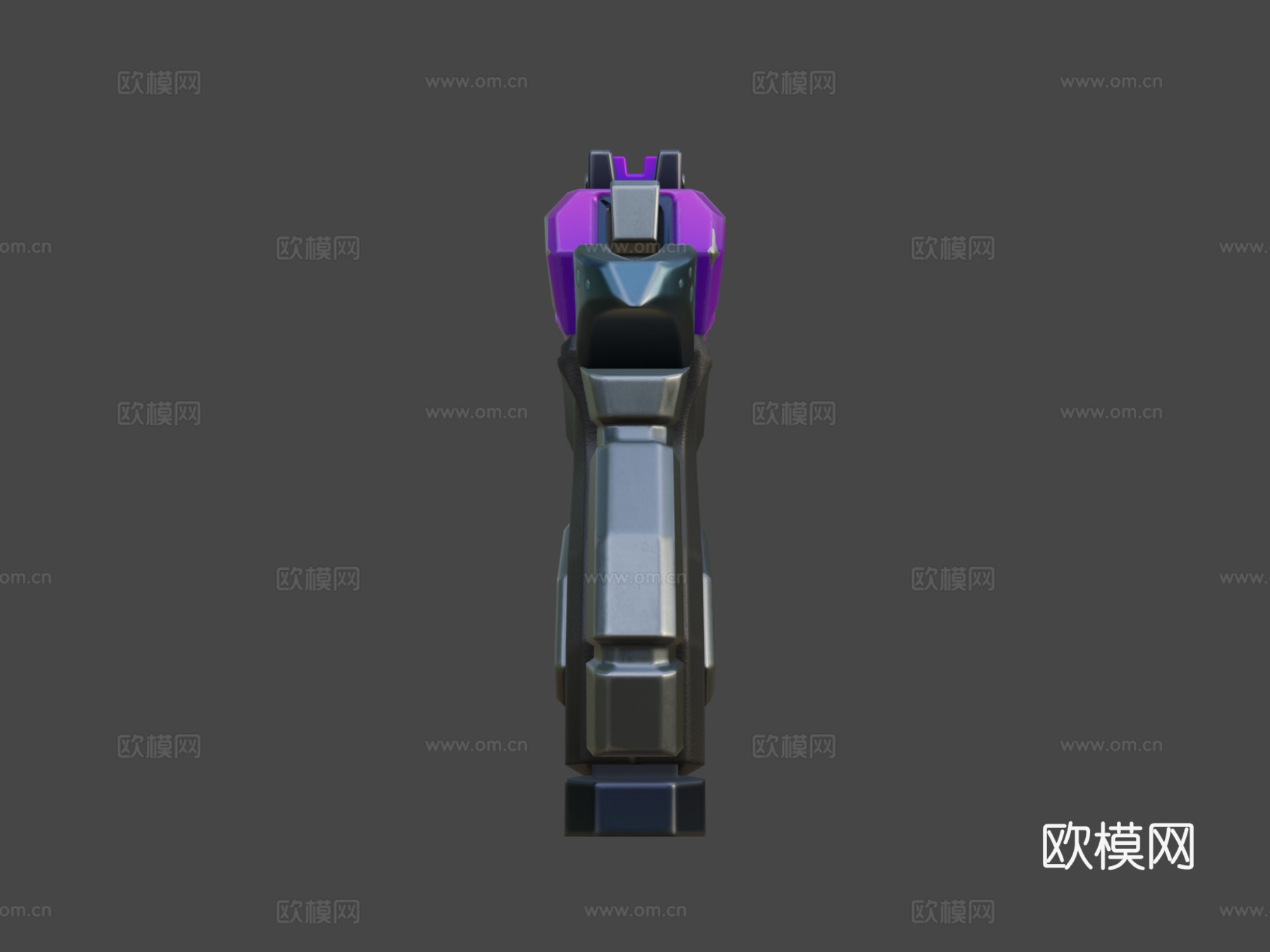风格化PBR手枪3d模型