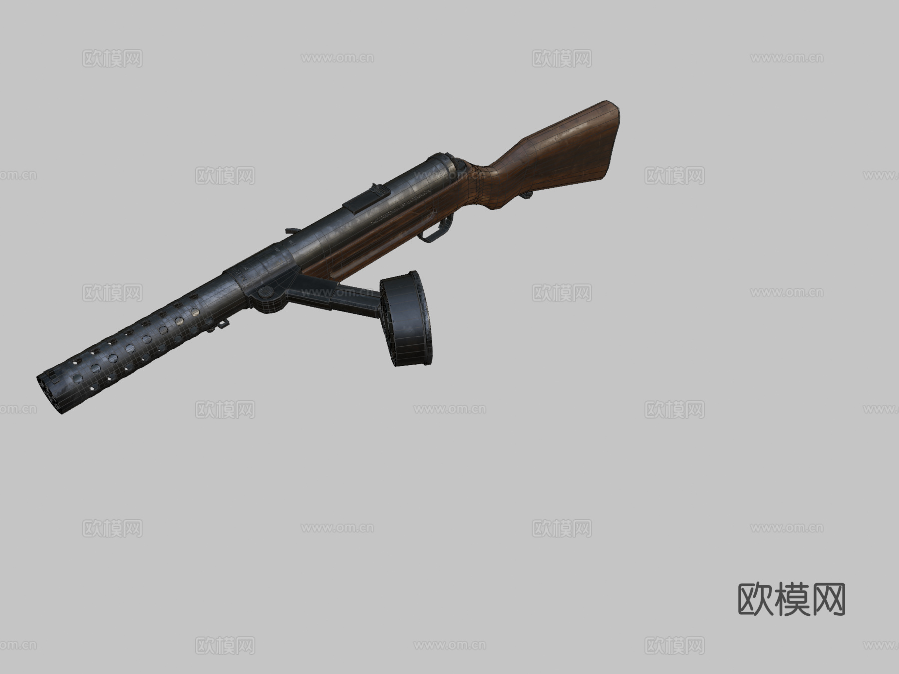 MP-18冲锋枪3d模型