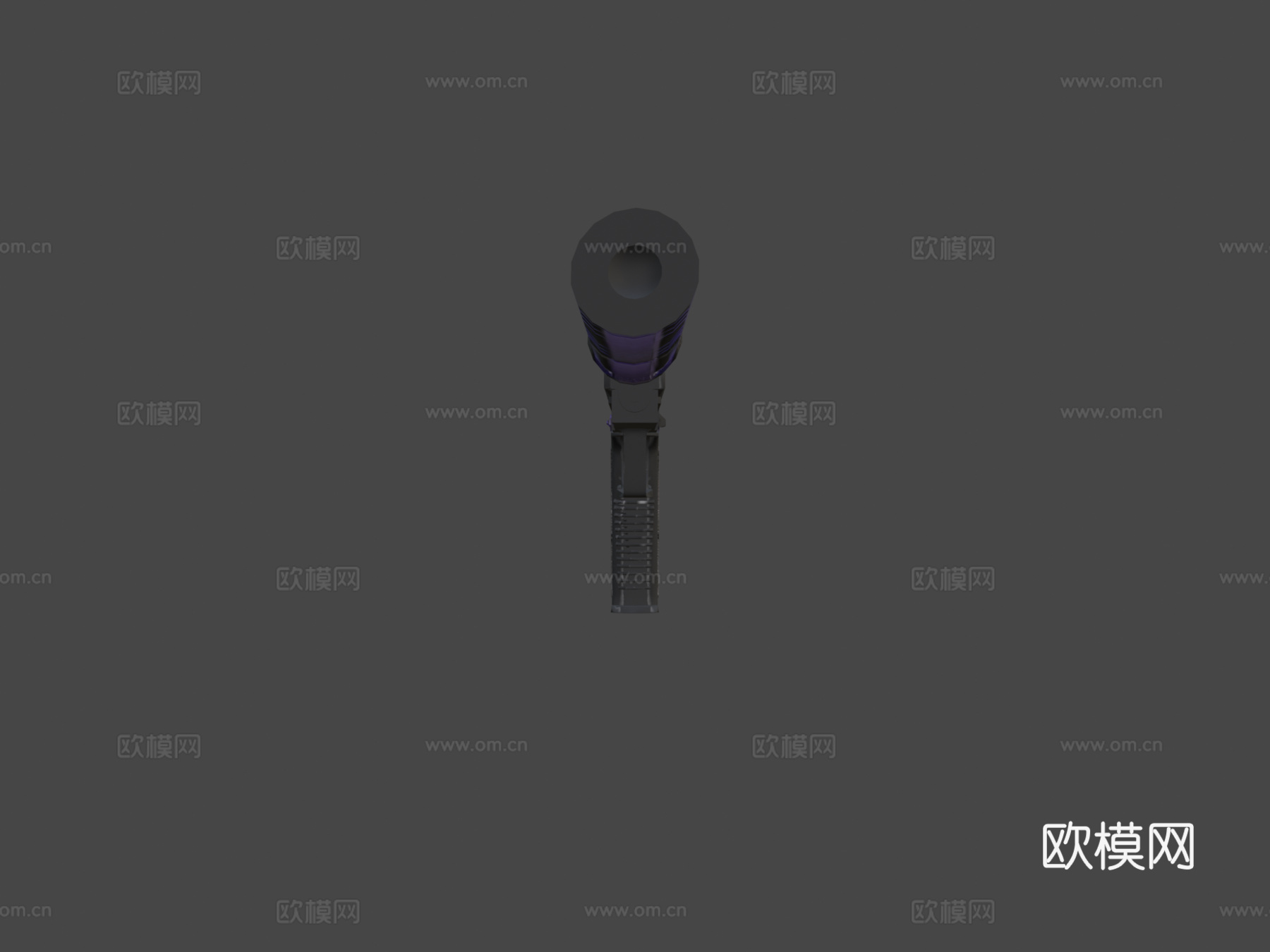 USP-S-紫罗兰骷髅3d模型