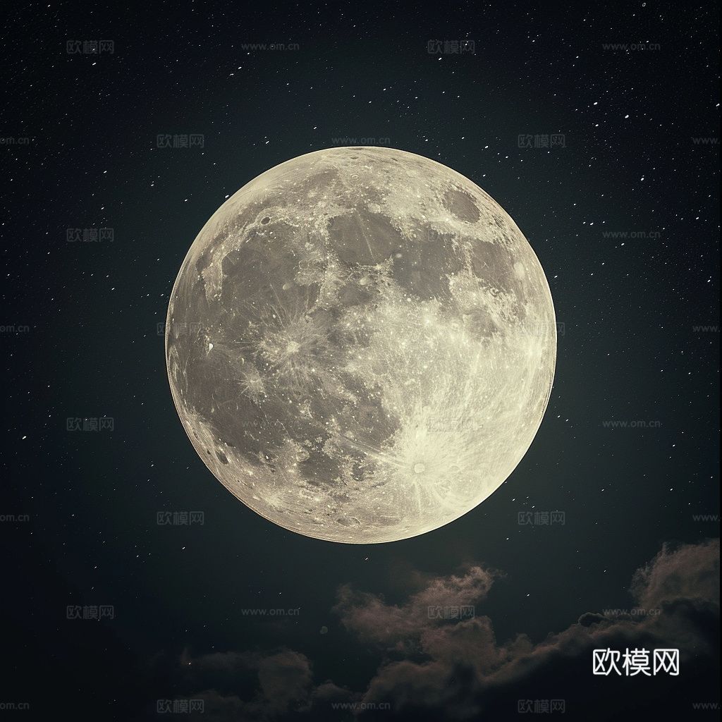 月球灯星球月亮陨石表表面