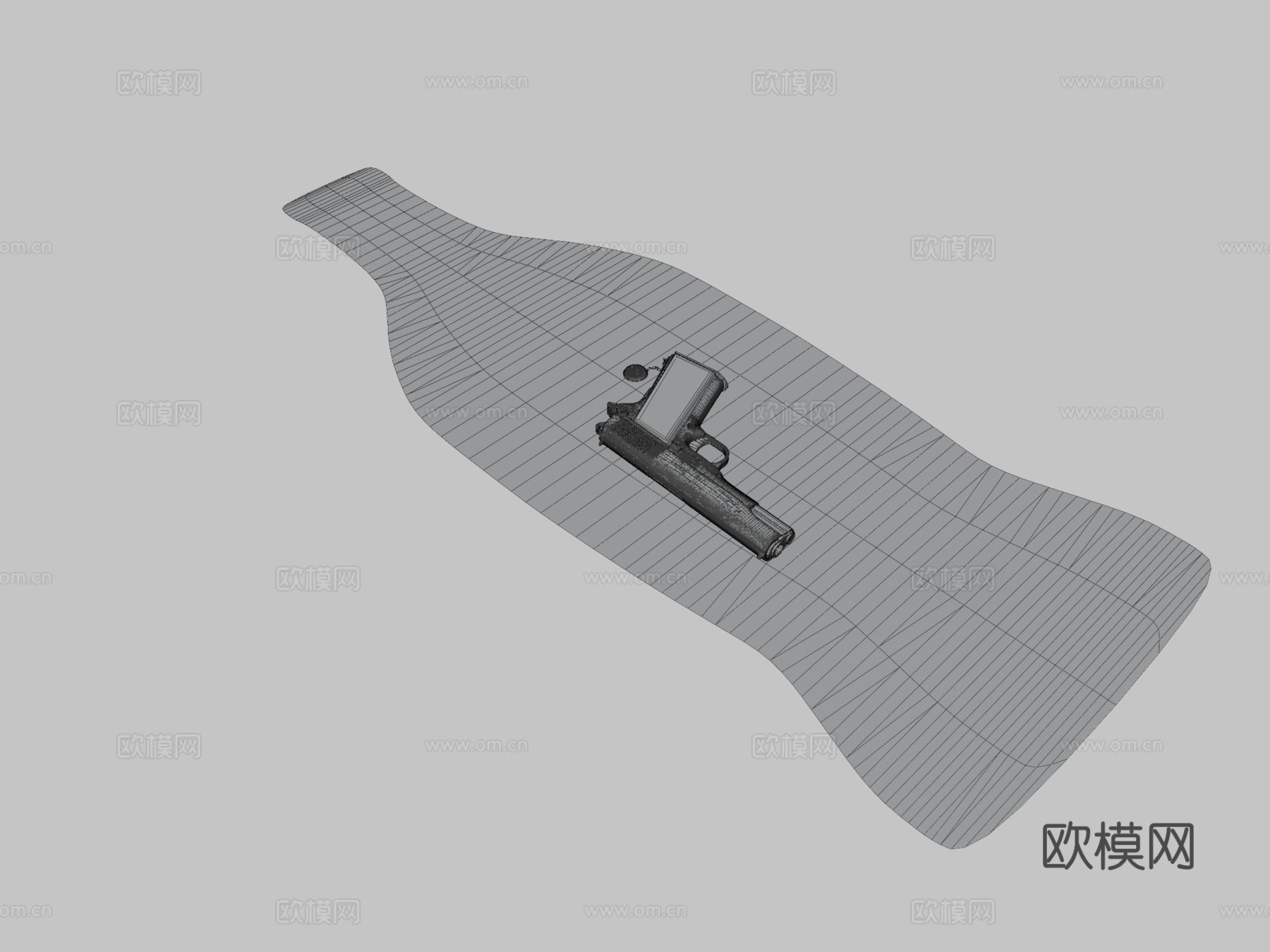 M1911核子可乐版3d模型