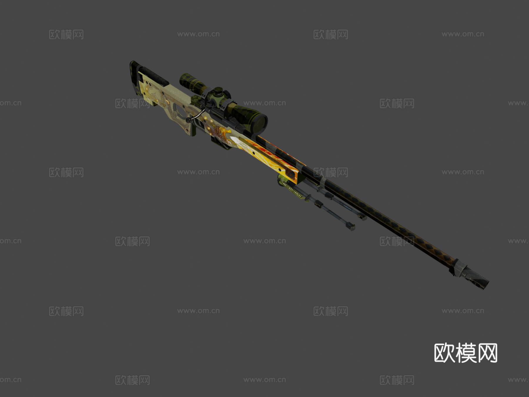原版AWP-龙之传说3d模型