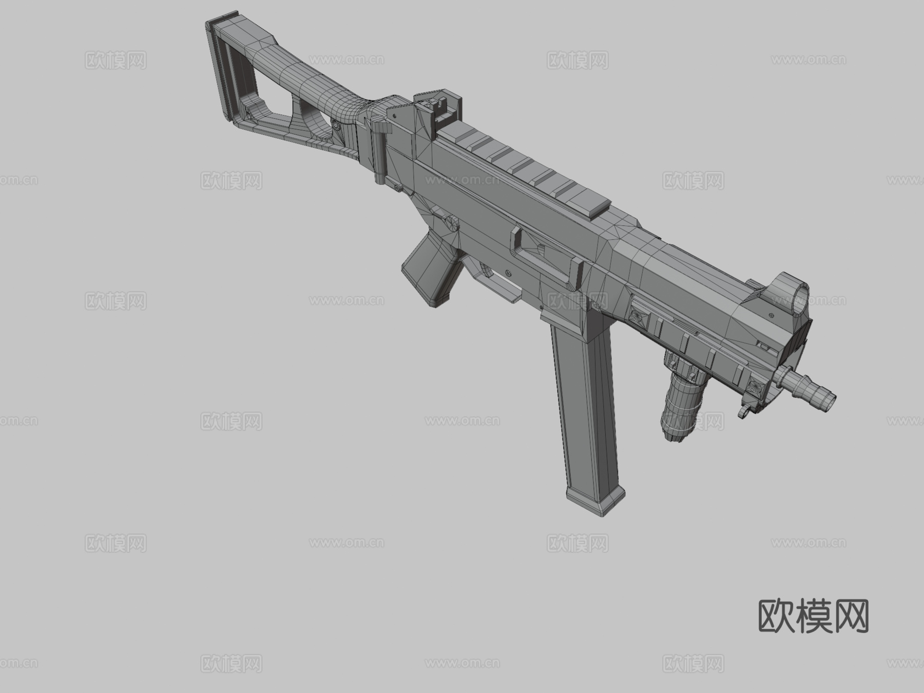 UMP45竞速版3d模型