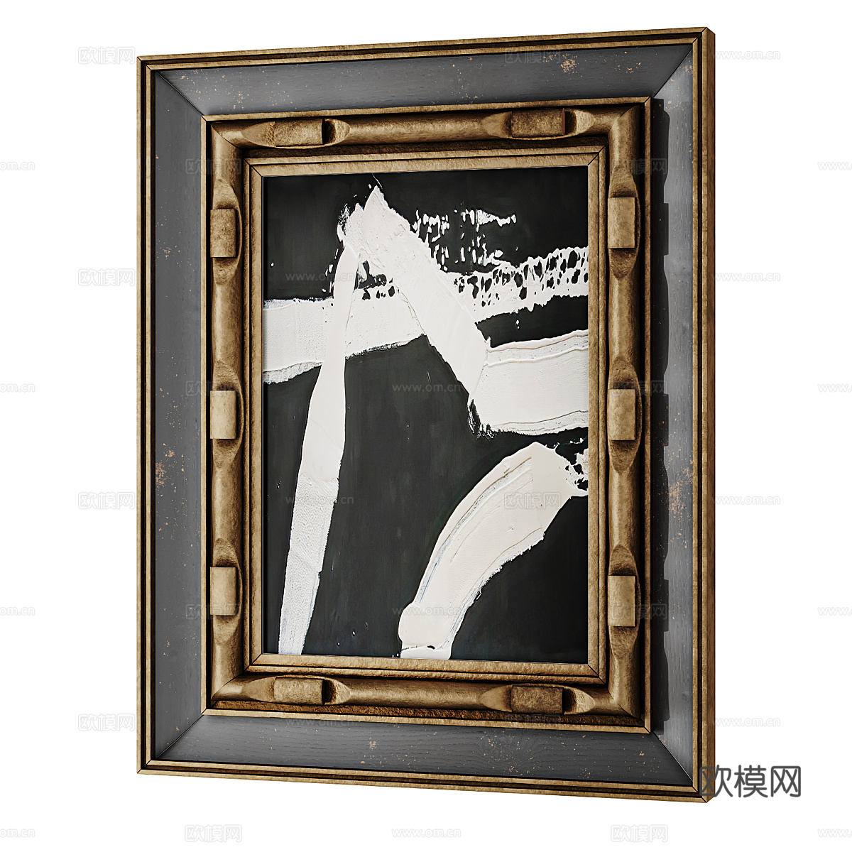 美式法式装饰挂画3d模型