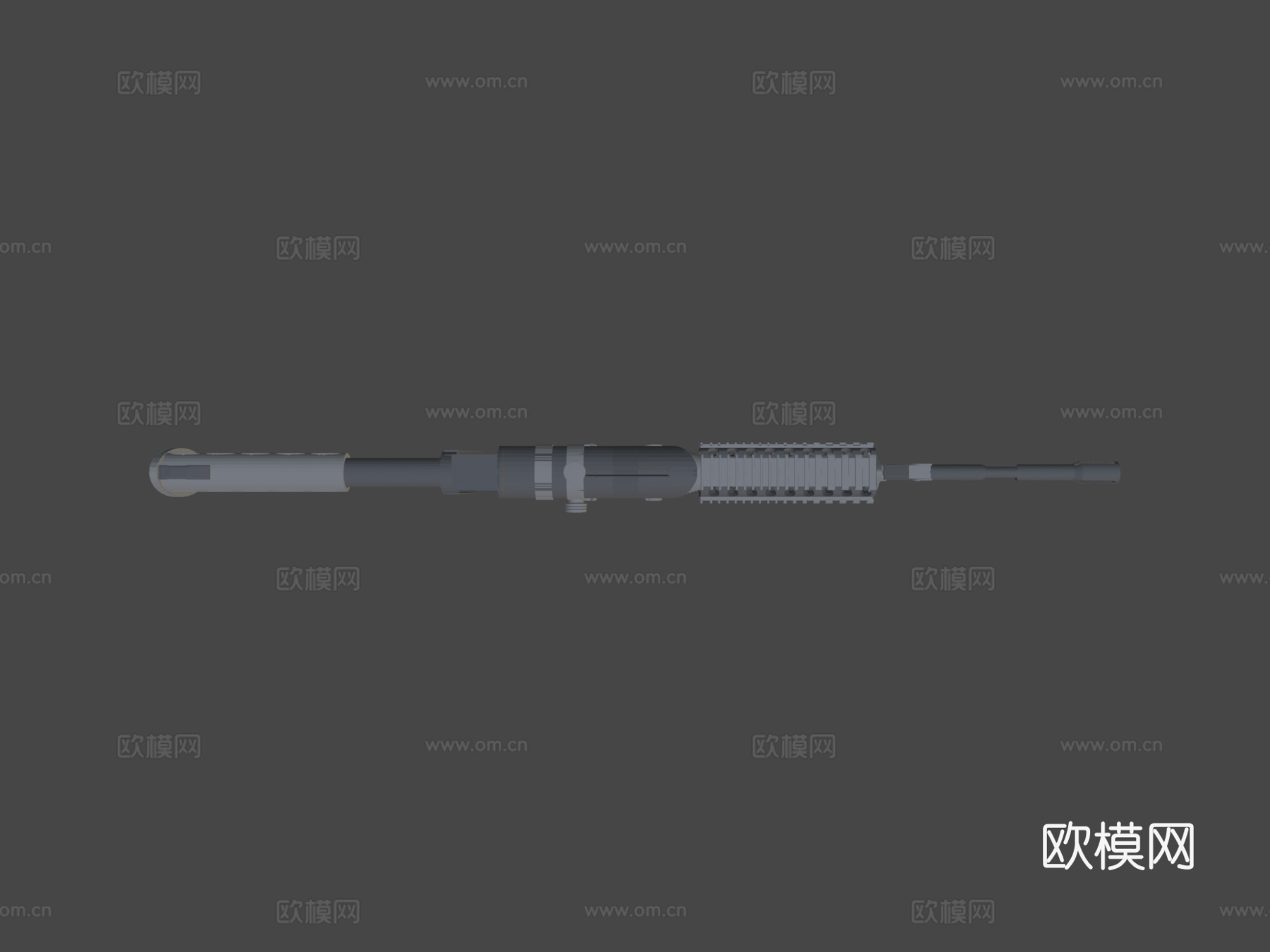 M4A1-ACOG(低多边形版)3d模型