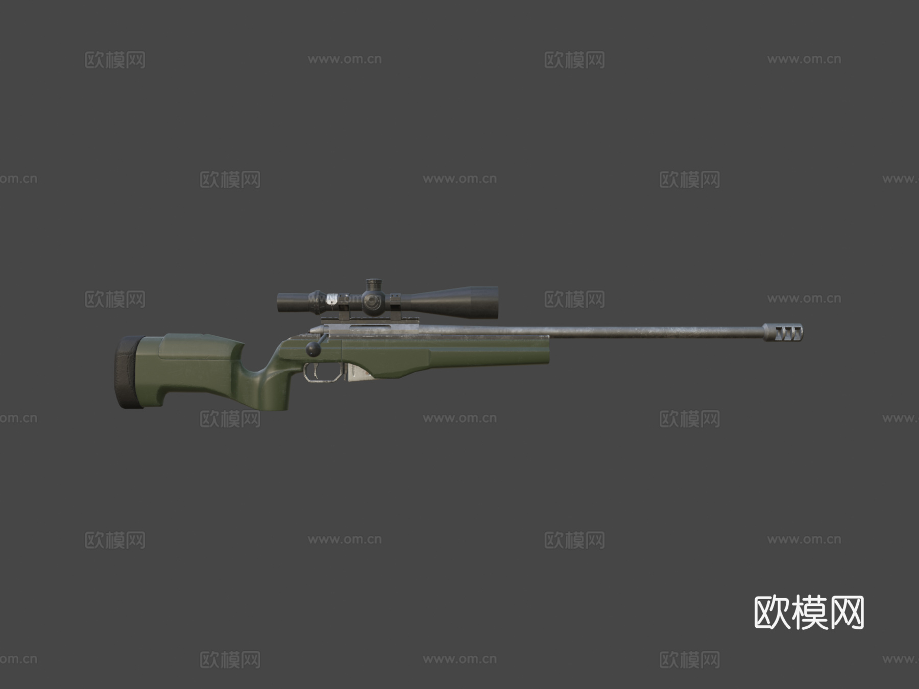 TRG-22狙击步枪3d模型