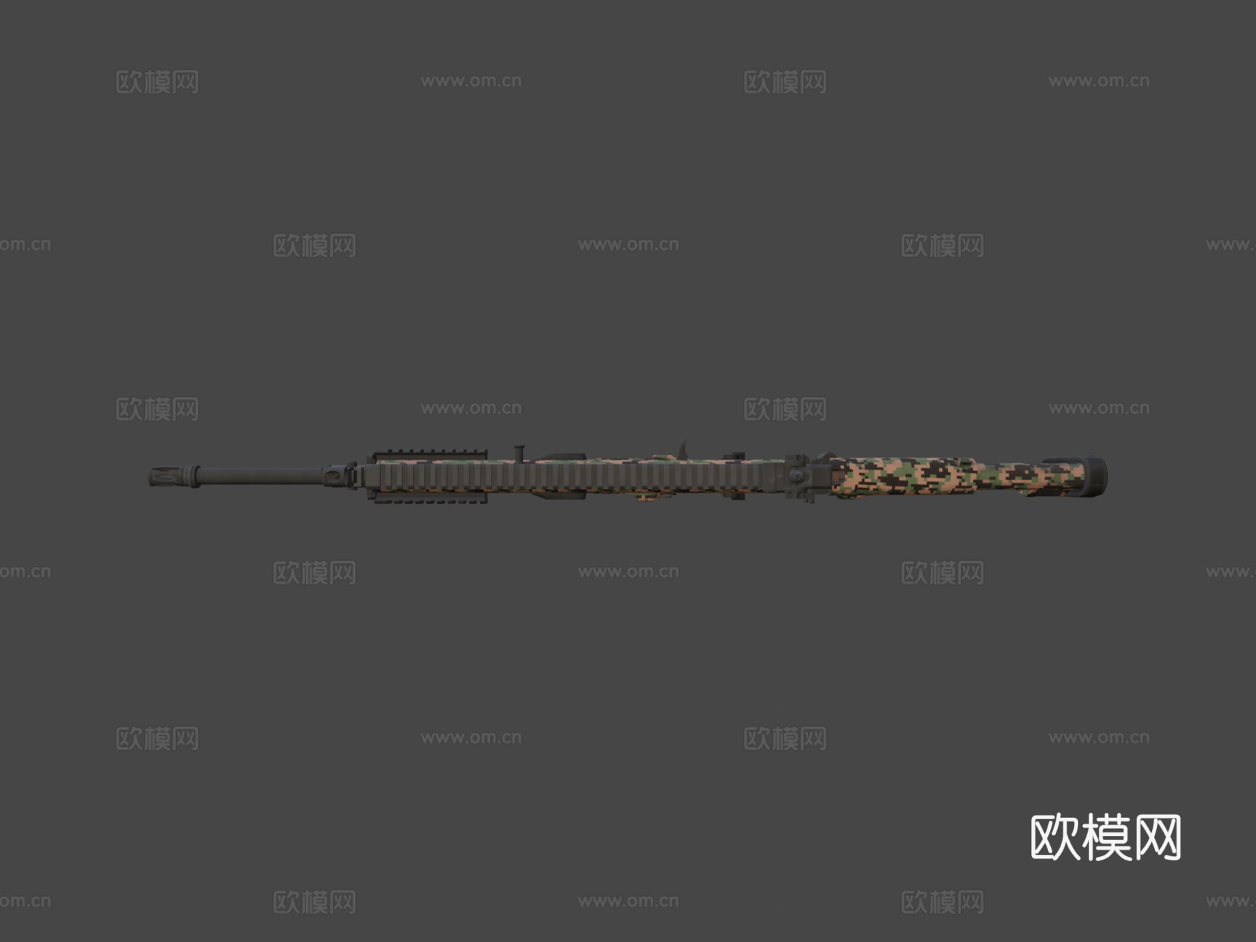 丛林数码-SCAR-L-PUBG3d模型