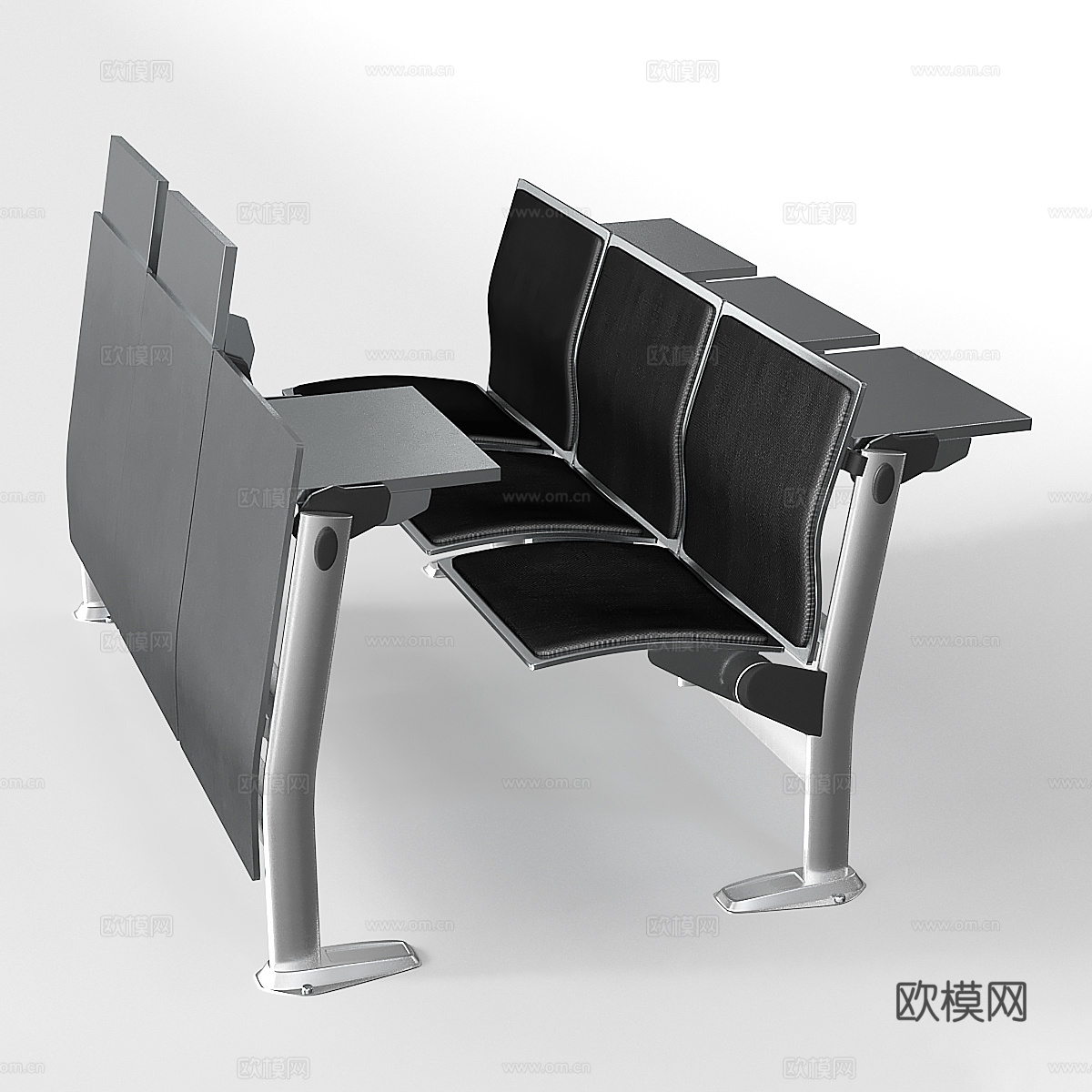 现代公共座椅 礼堂座椅 办公座椅3d模型