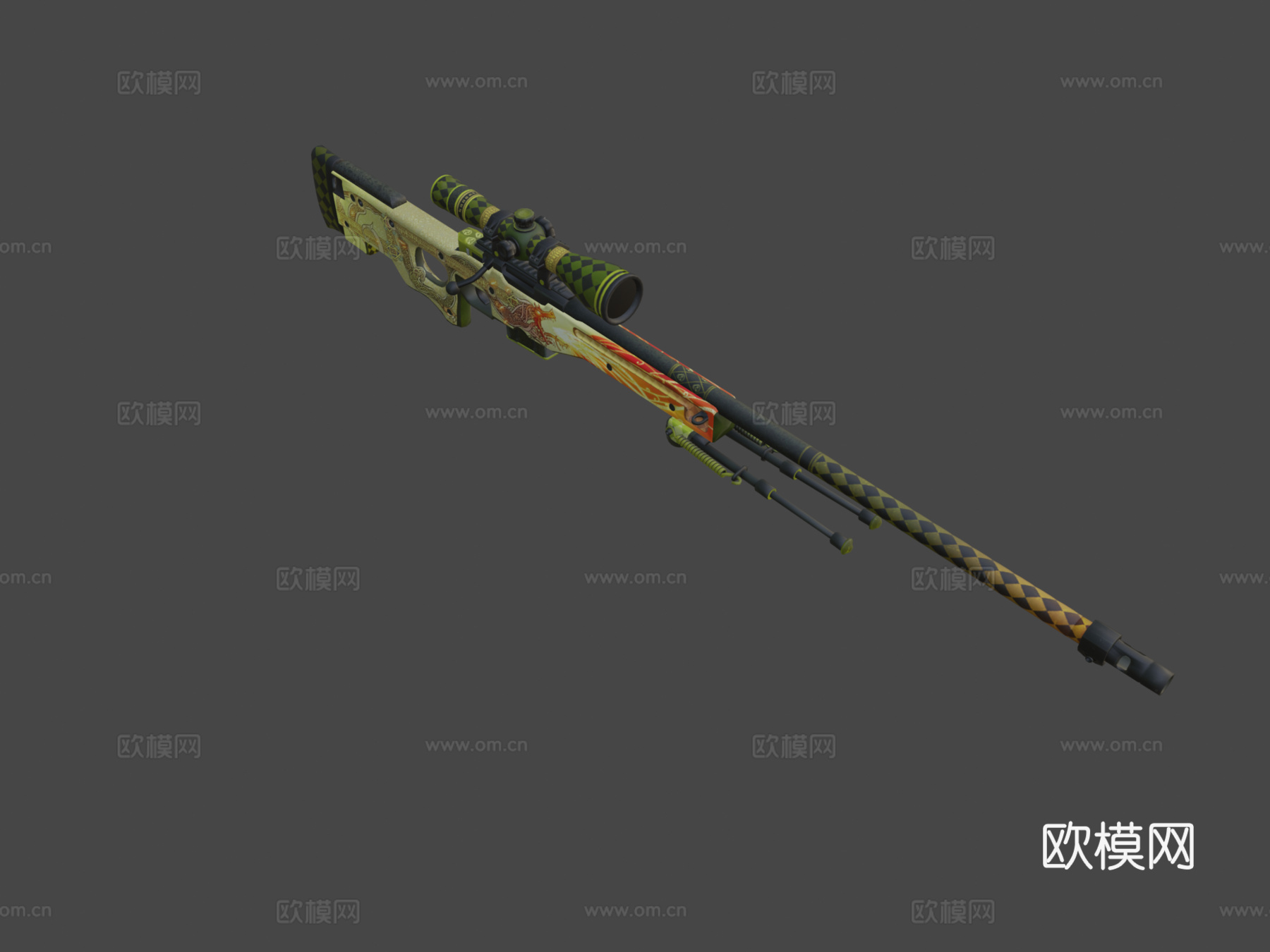 AWP-龙之传说3d模型