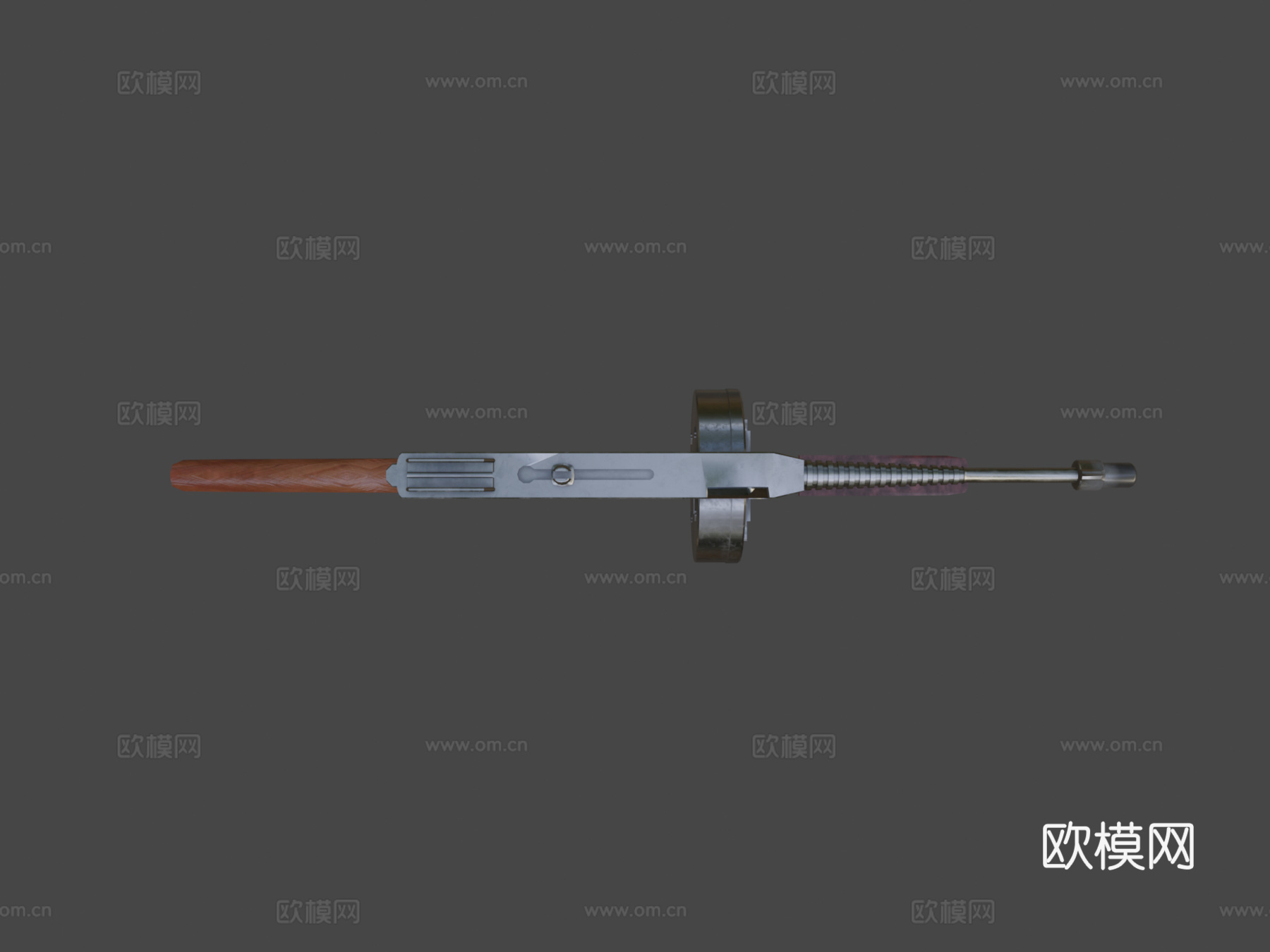 M1928A1汤姆逊(汤米枪)3d模型