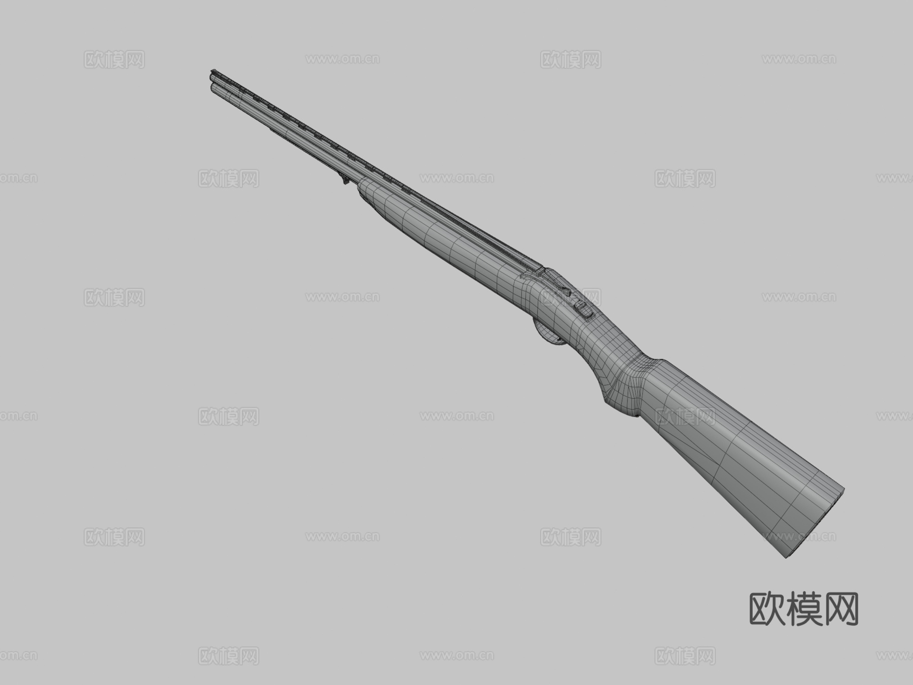 飞碟霰弹枪(罗特威尔72型)3d模型