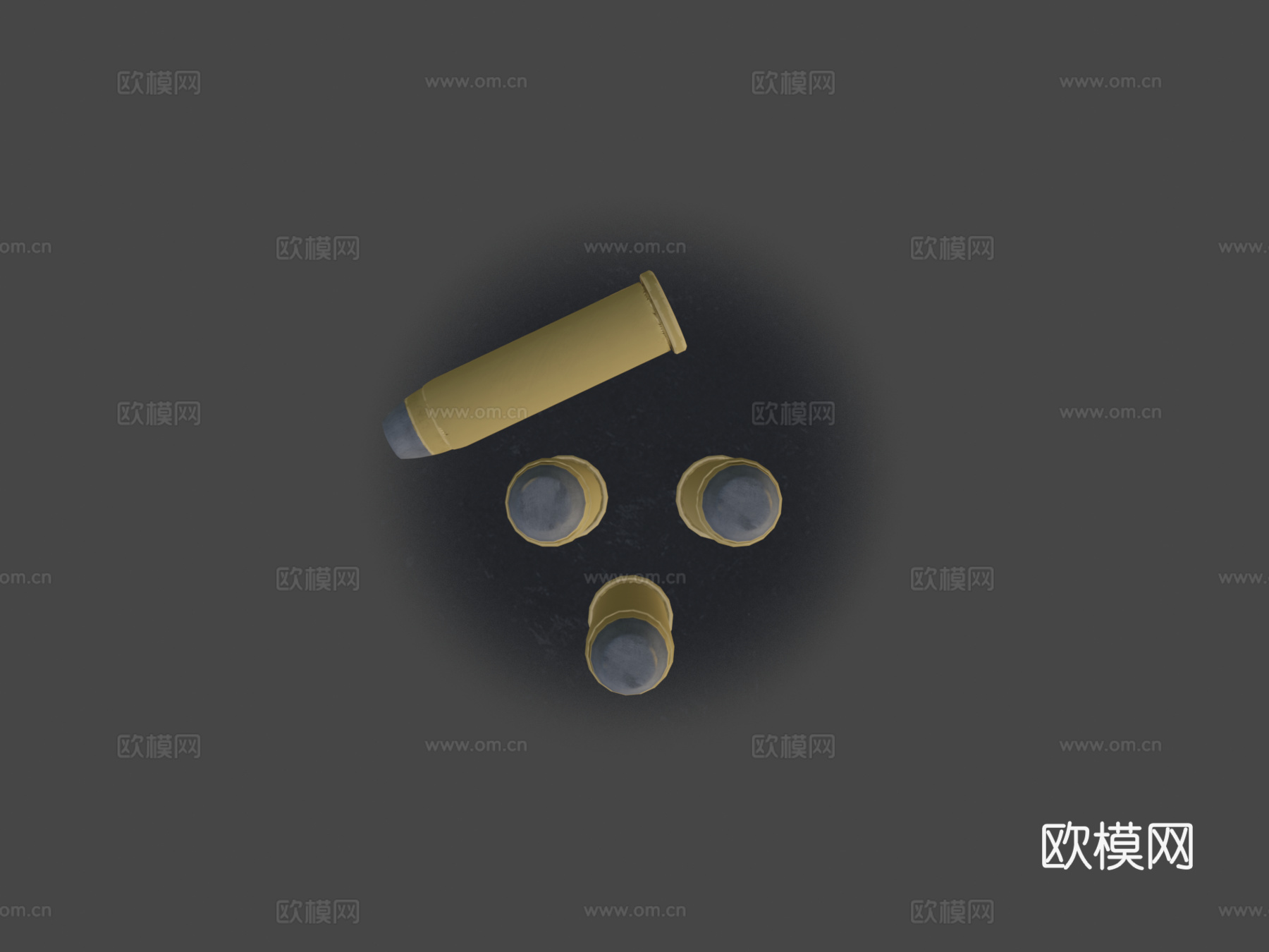 .357马格南子弹3d模型