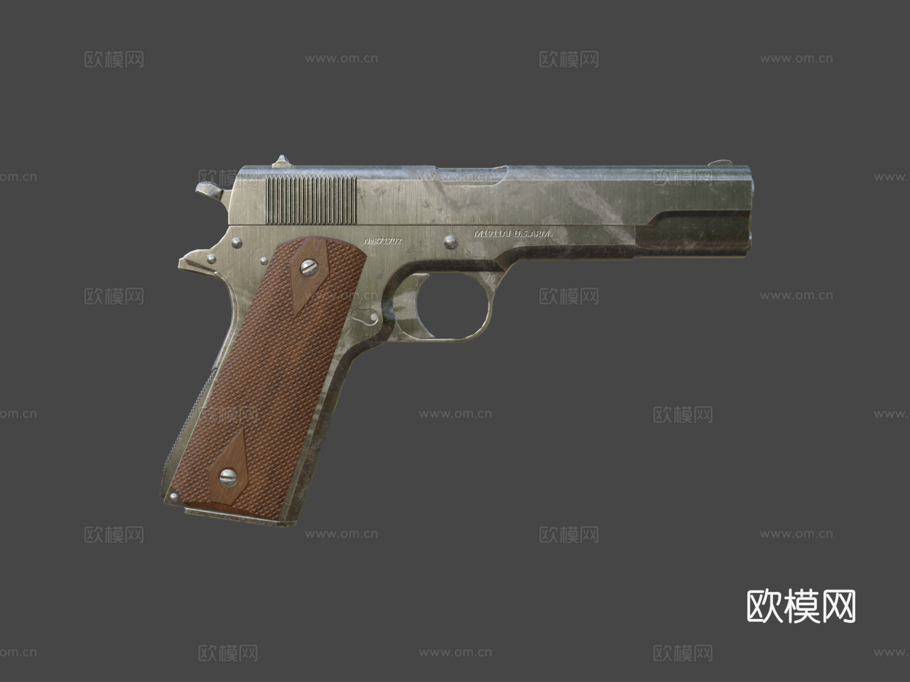柯尔特M19113d模型