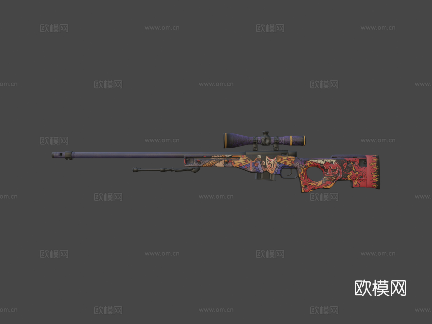 AWP-鬼太极3d模型
