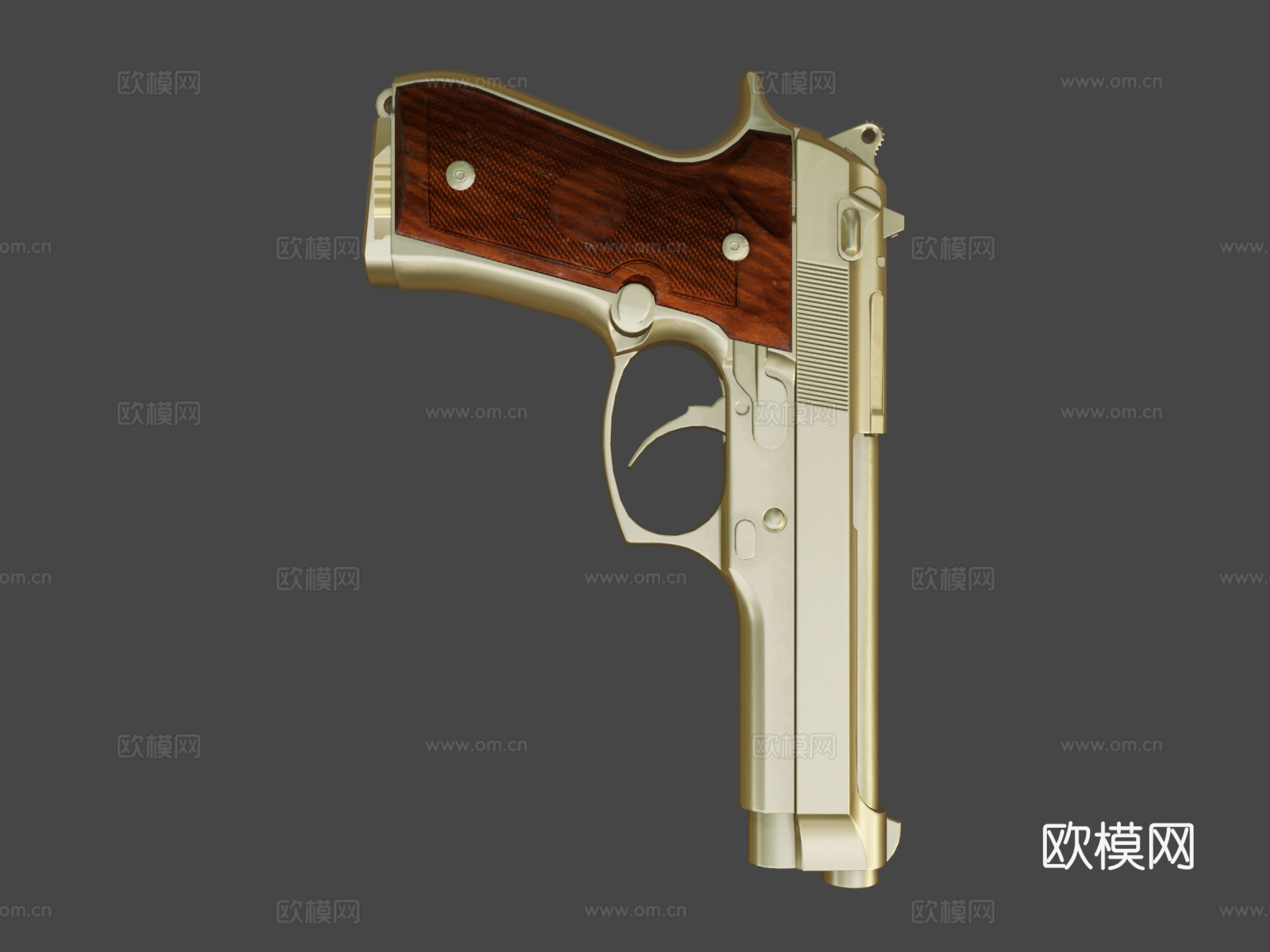 镀金-P92-PUBG3d模型