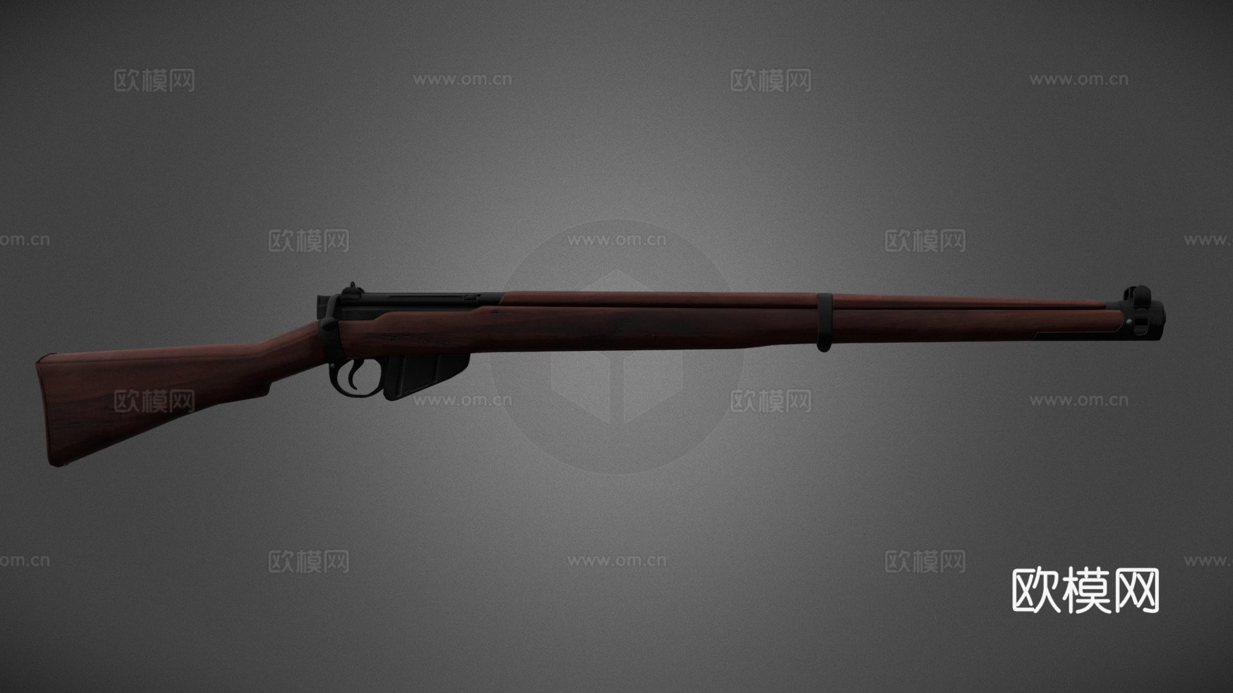 李-恩菲尔德步枪3d模型