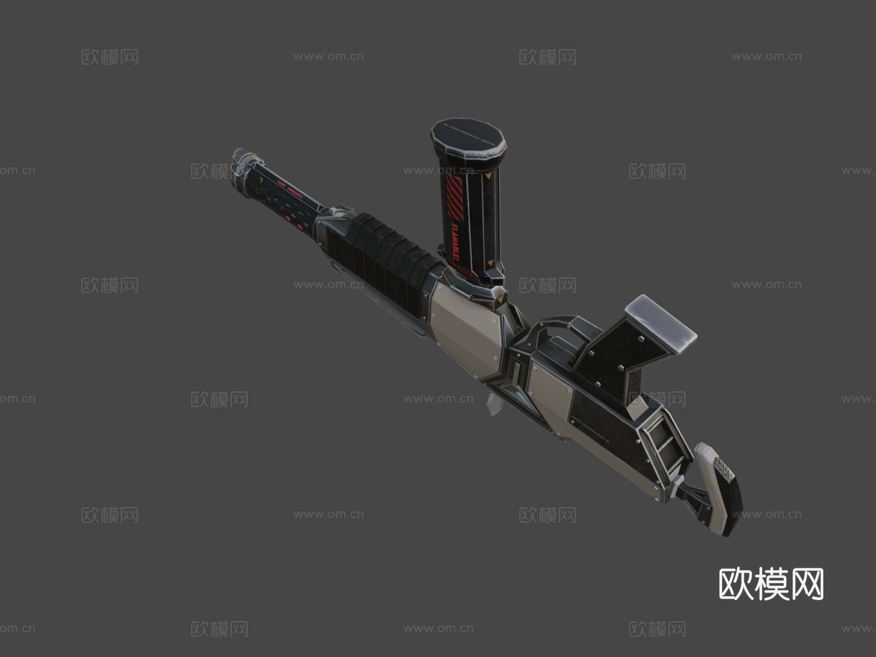 科幻战斗火焰喷射器-MK2-PFU3d模型