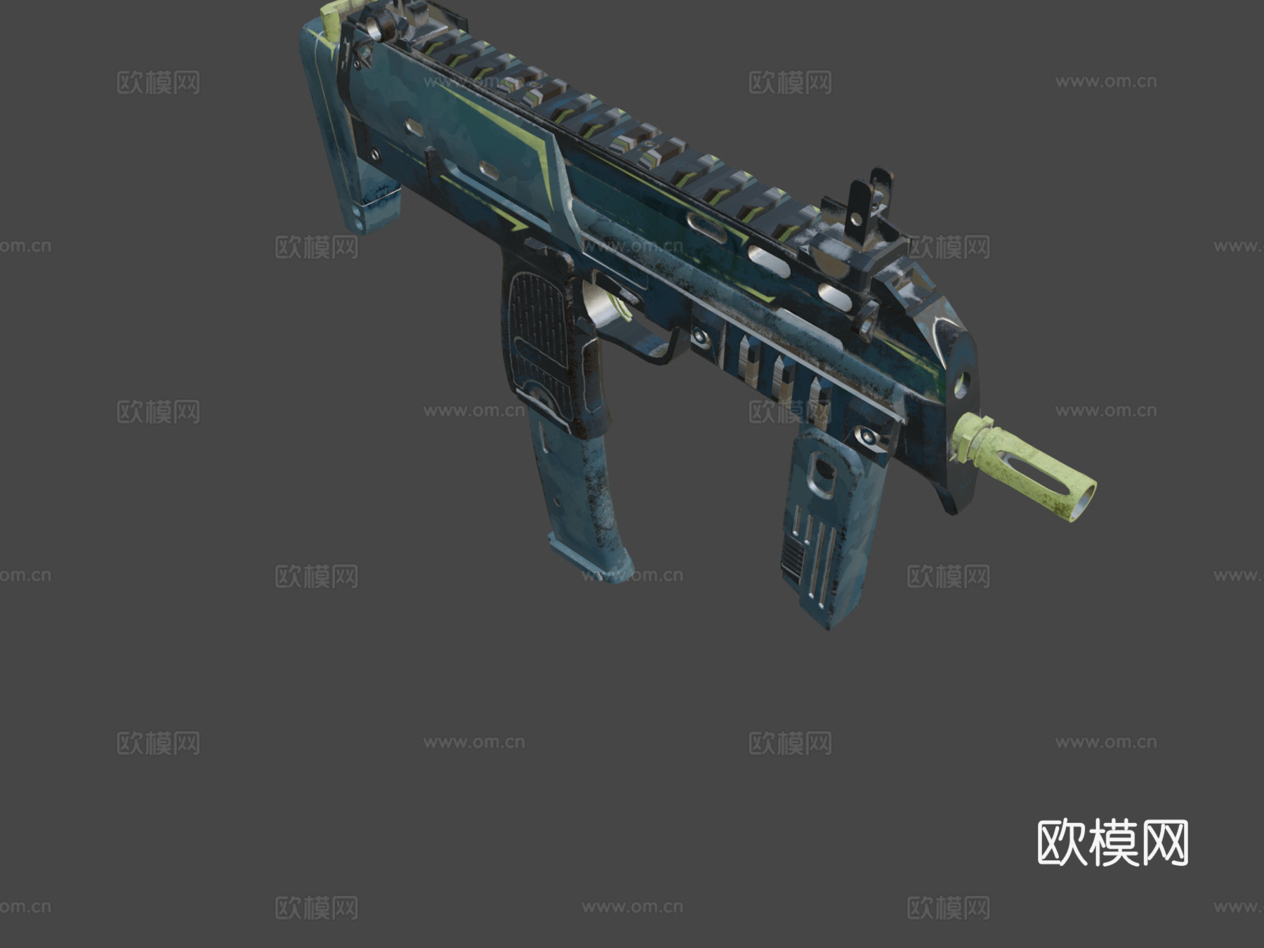 MP7-冰川精英3d模型