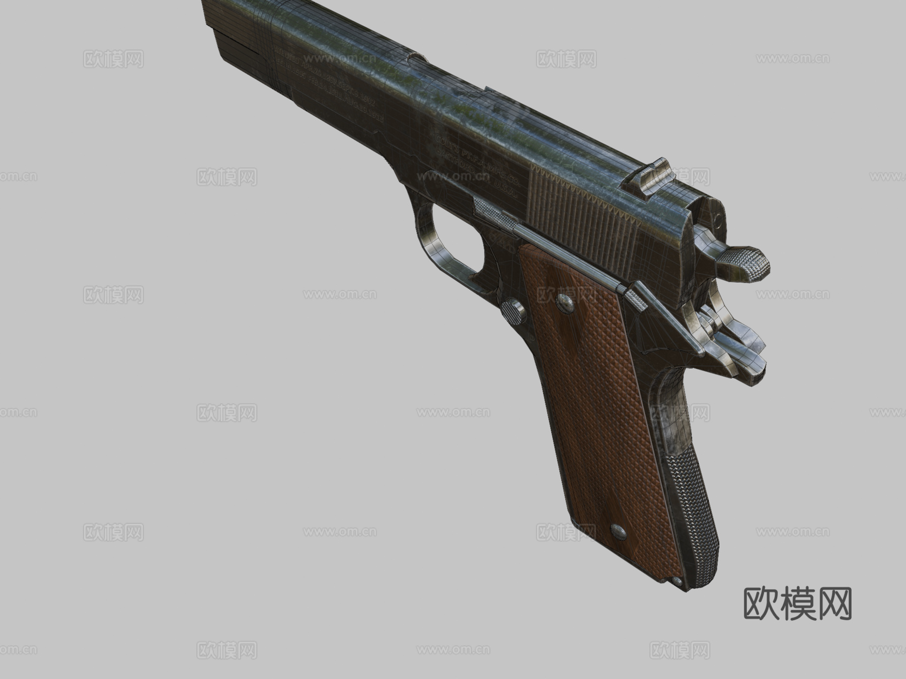柯尔特M19113d模型