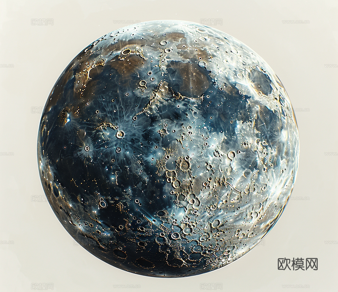 月球灯星球月亮陨石表表面