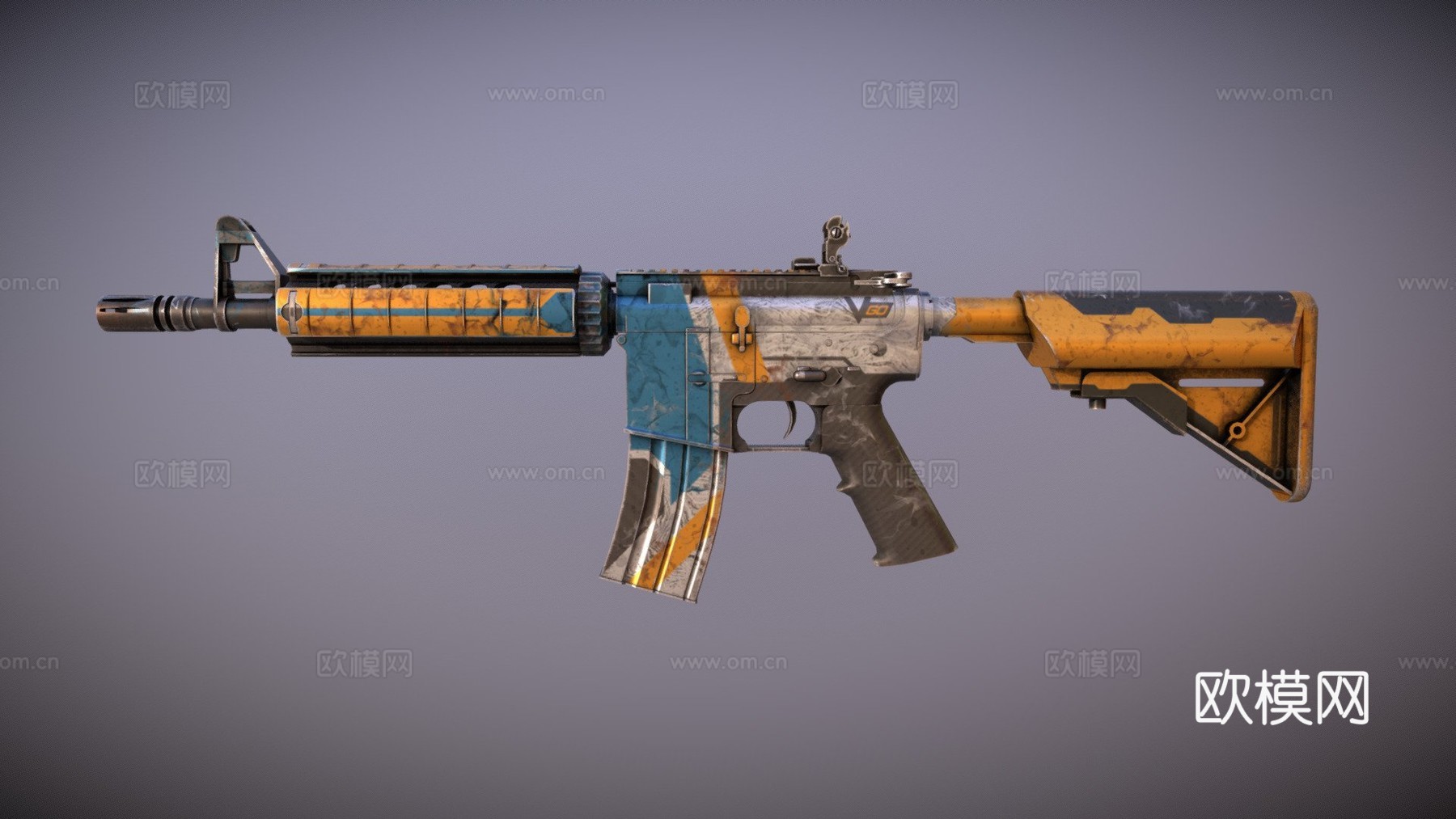 M4A4-建造者3d模型