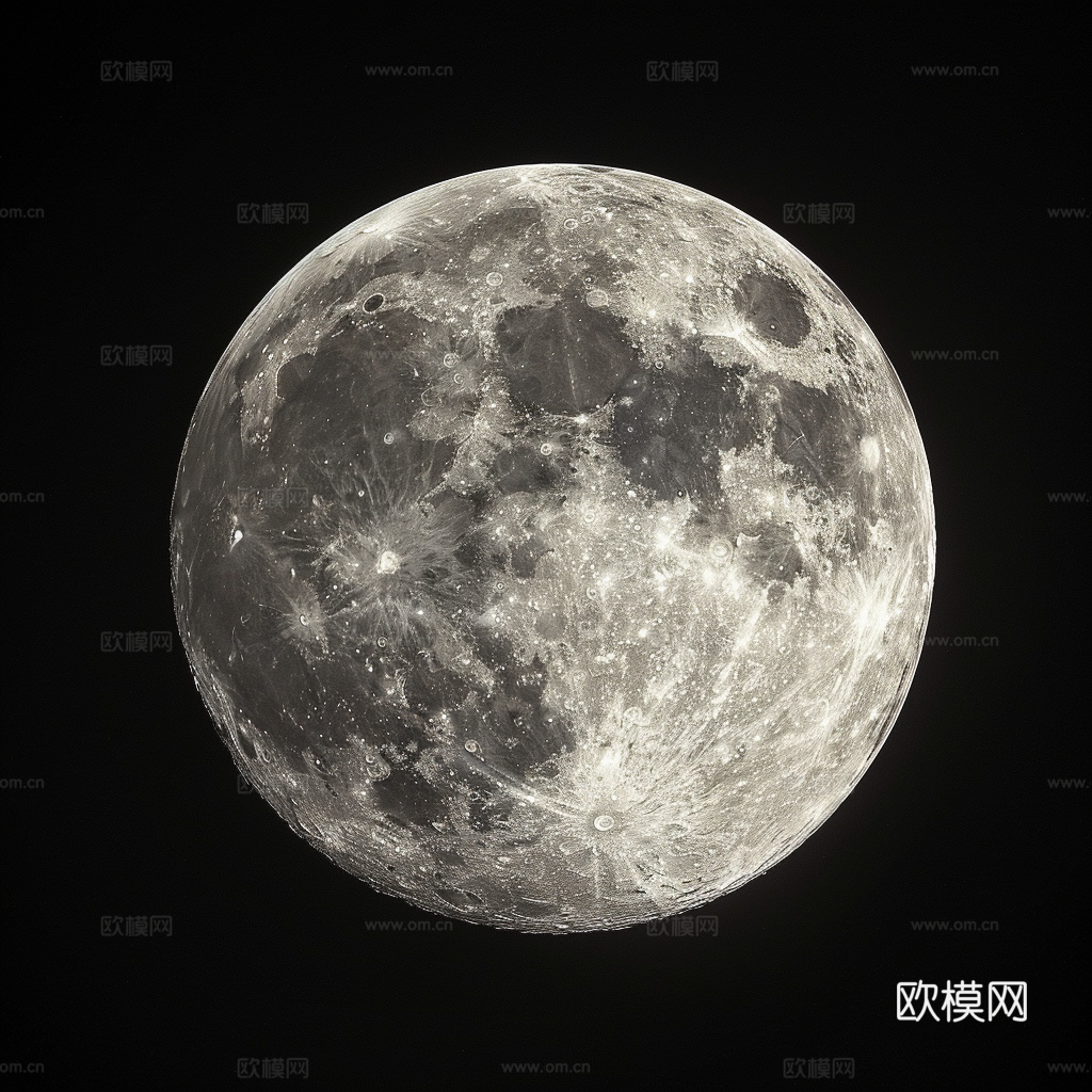 月球灯星球月亮陨石表表面