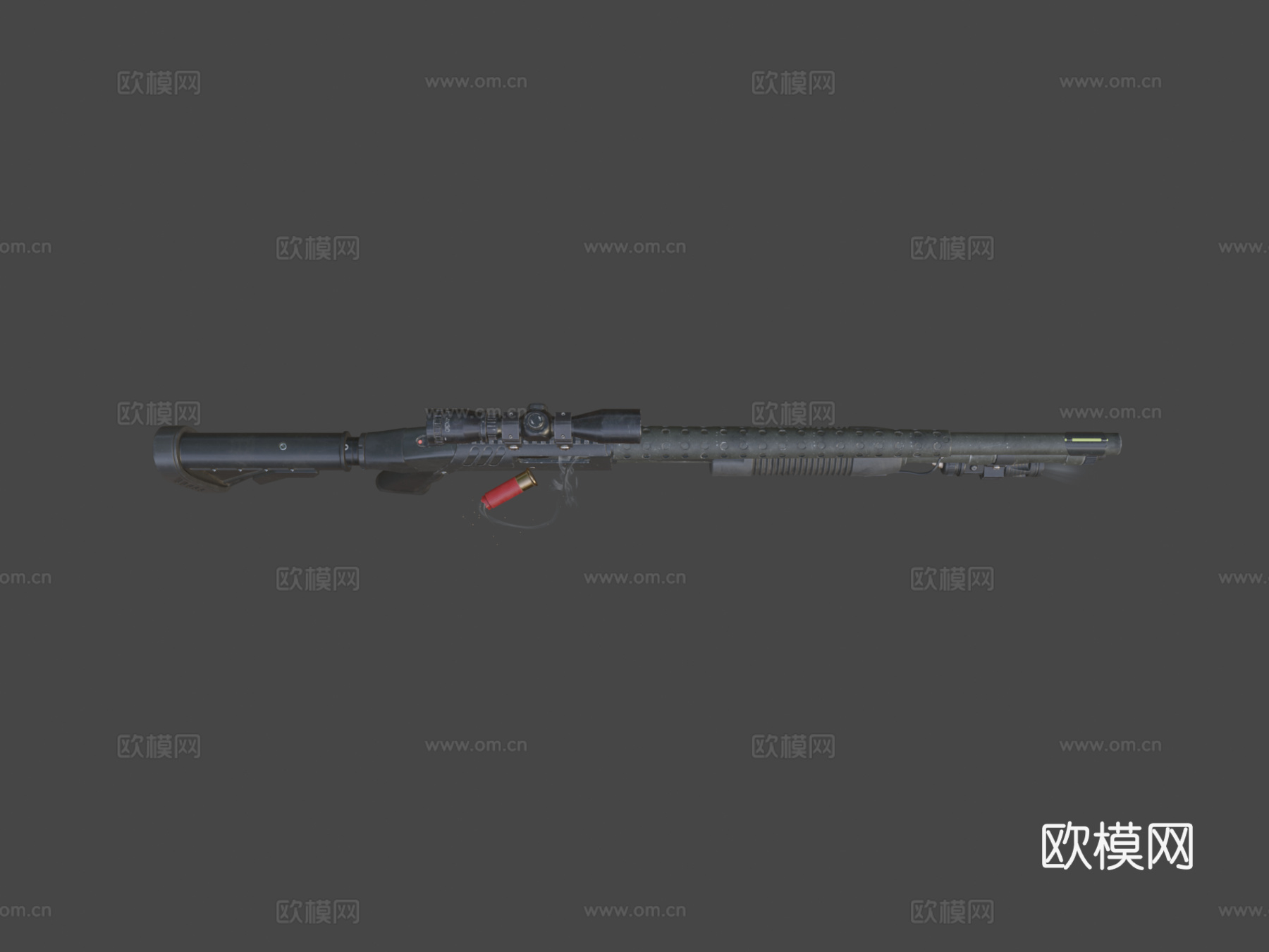 莫斯伯格590战术3d模型
