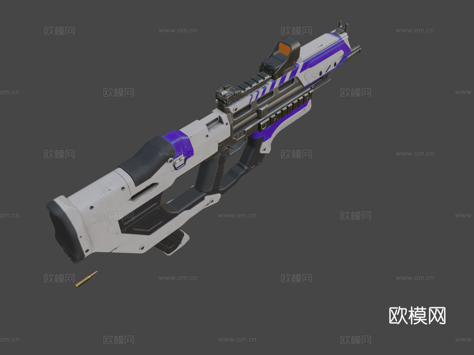 射击麦格枪(SMG)3d模型