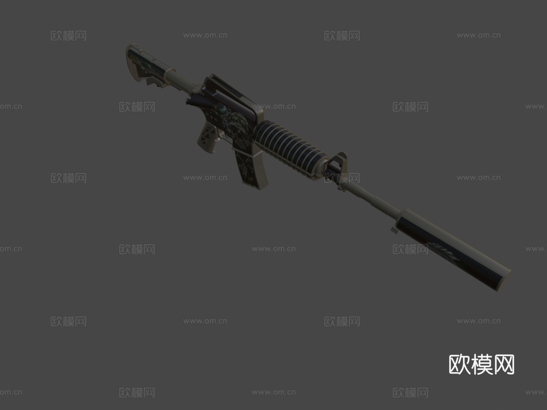 M4A1S-部落3d模型