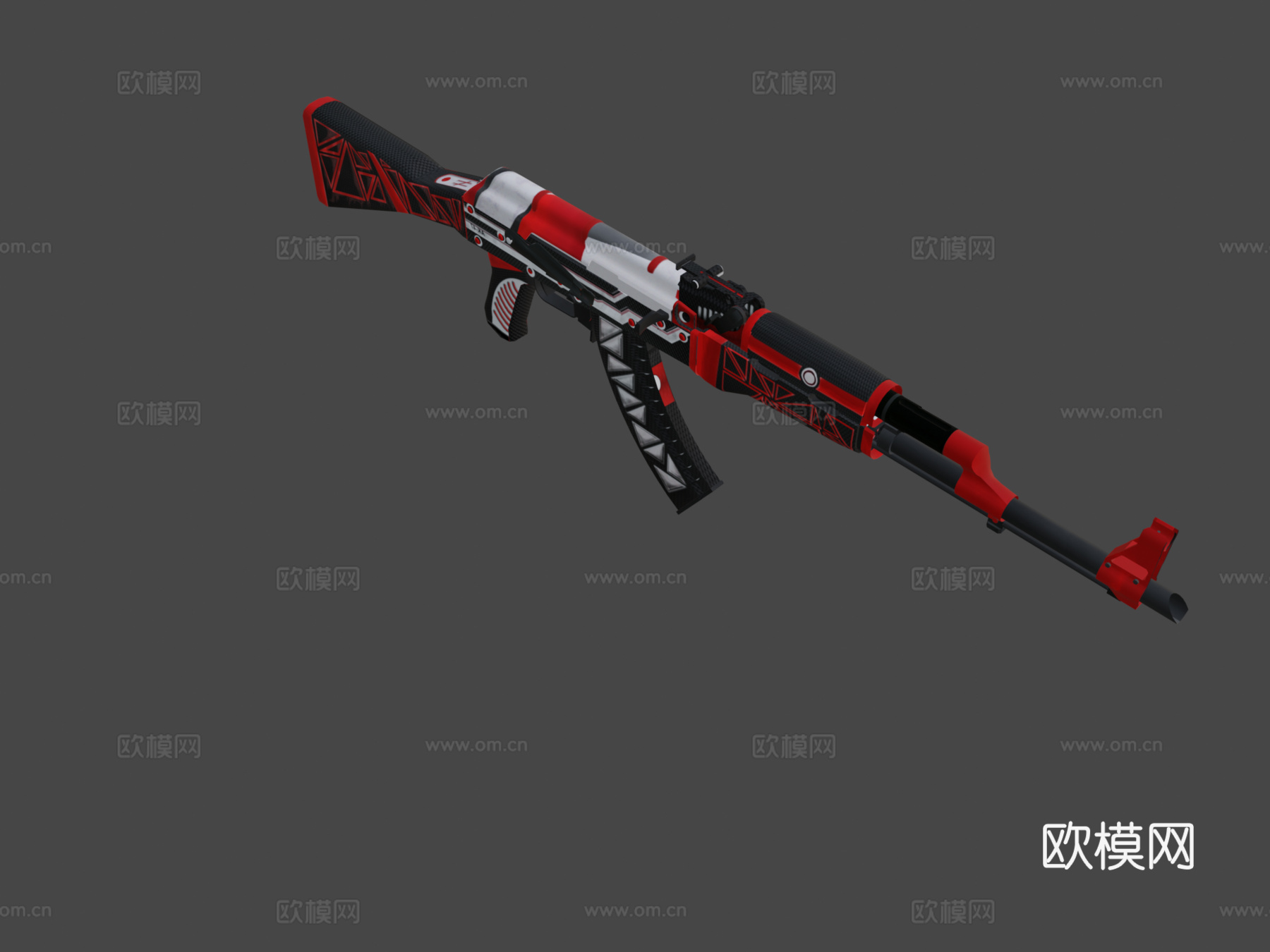 AK47英雄版3d模型