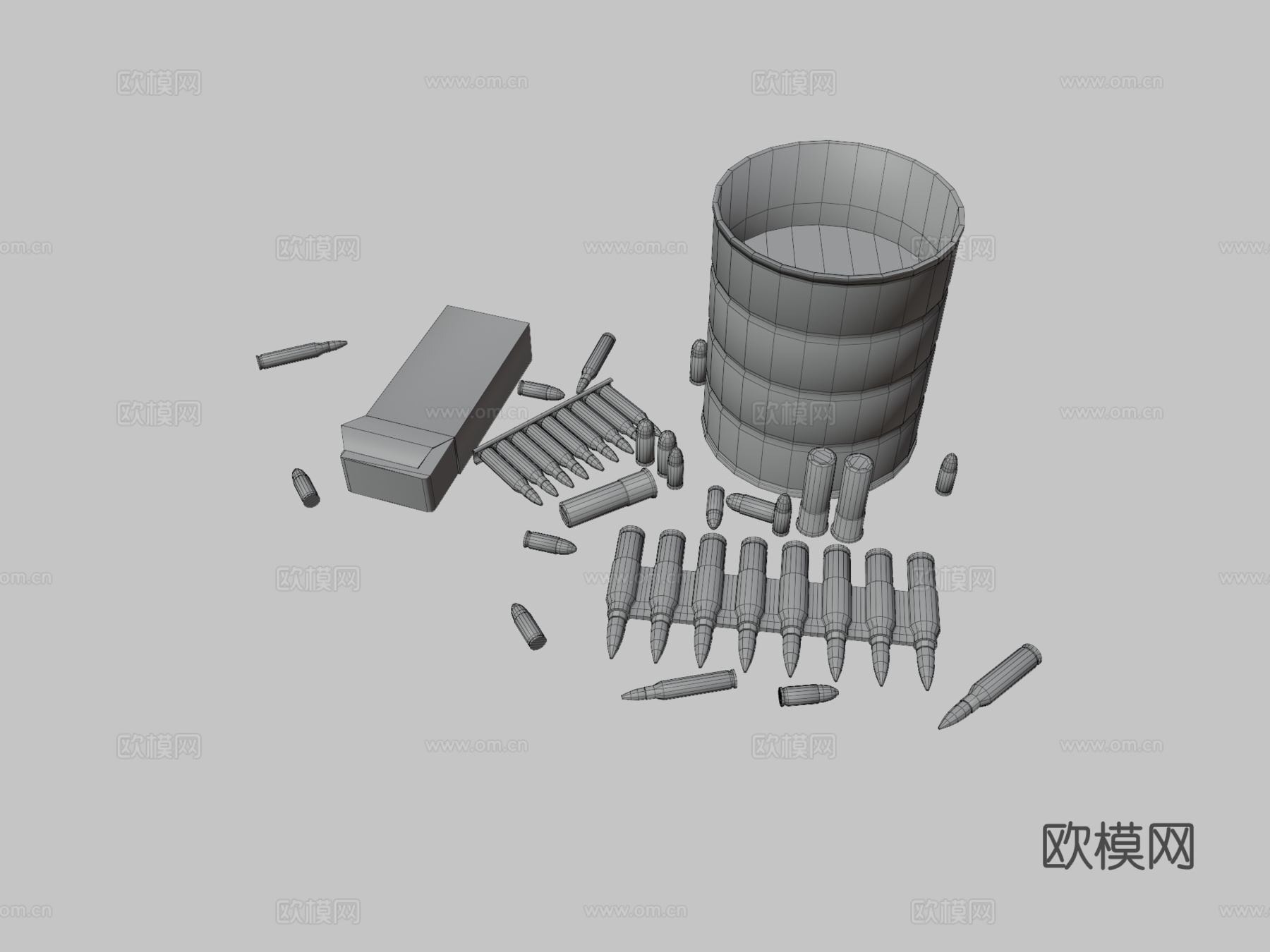 求生之路2弹药桶3d模型