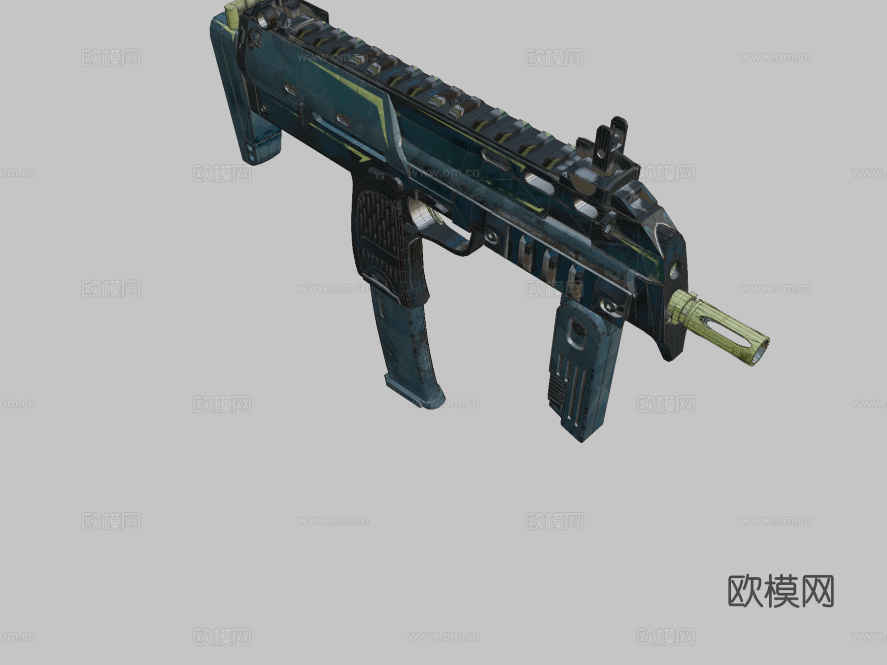 MP7-冰川精英3d模型