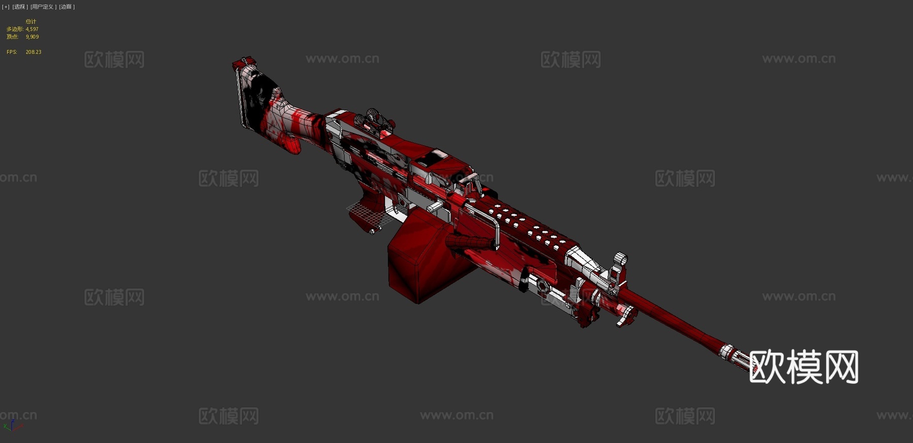 M249血溅版3d模型
