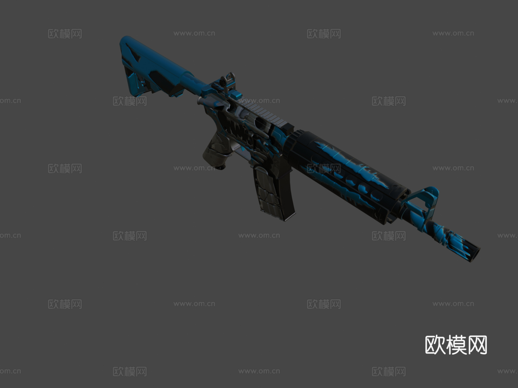 M4A4朋克版3d模型