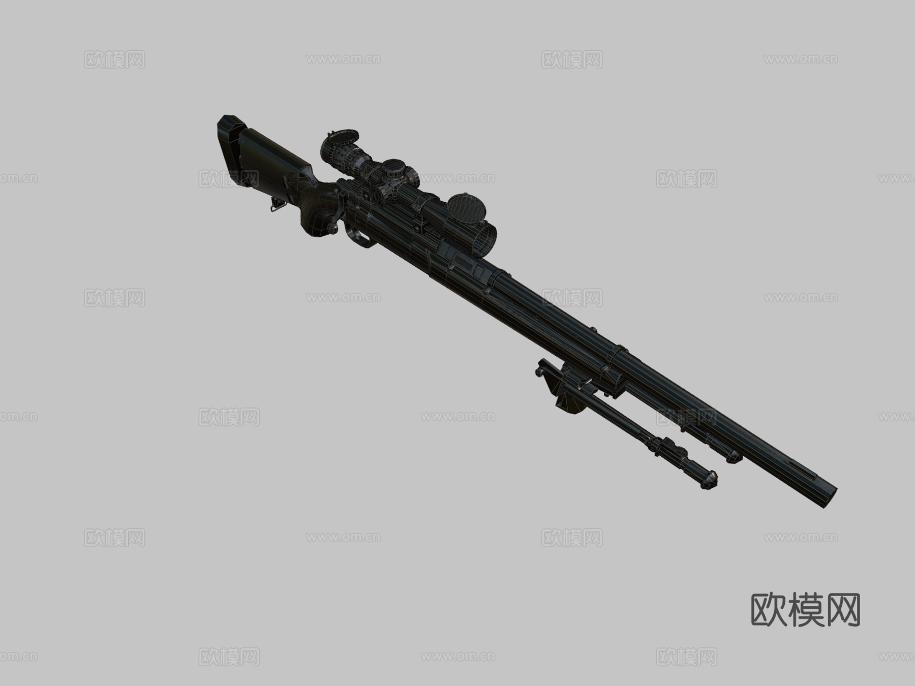M24狙击步枪3d模型