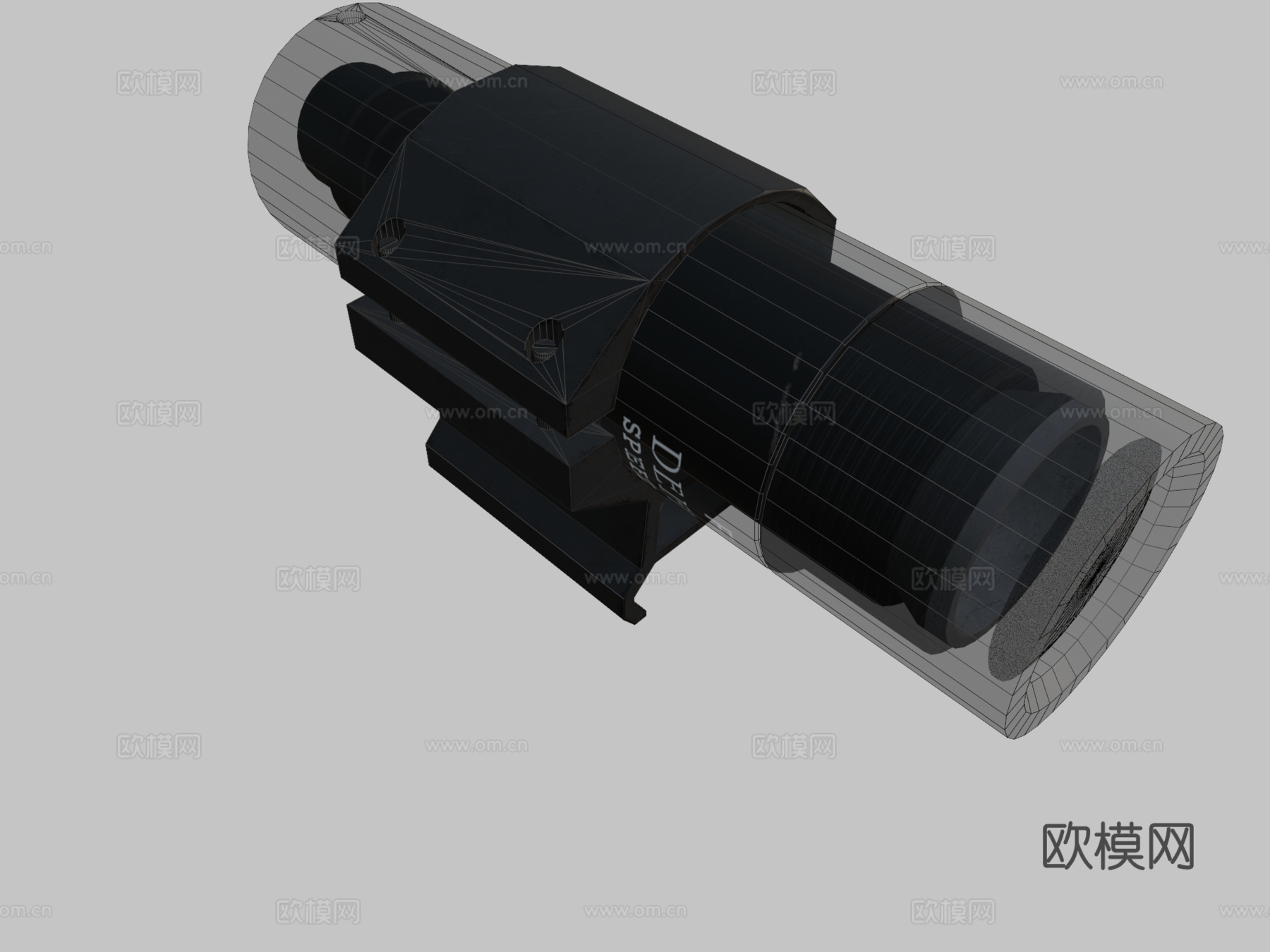 G2V3战术手电3d模型下载（渲染图2）