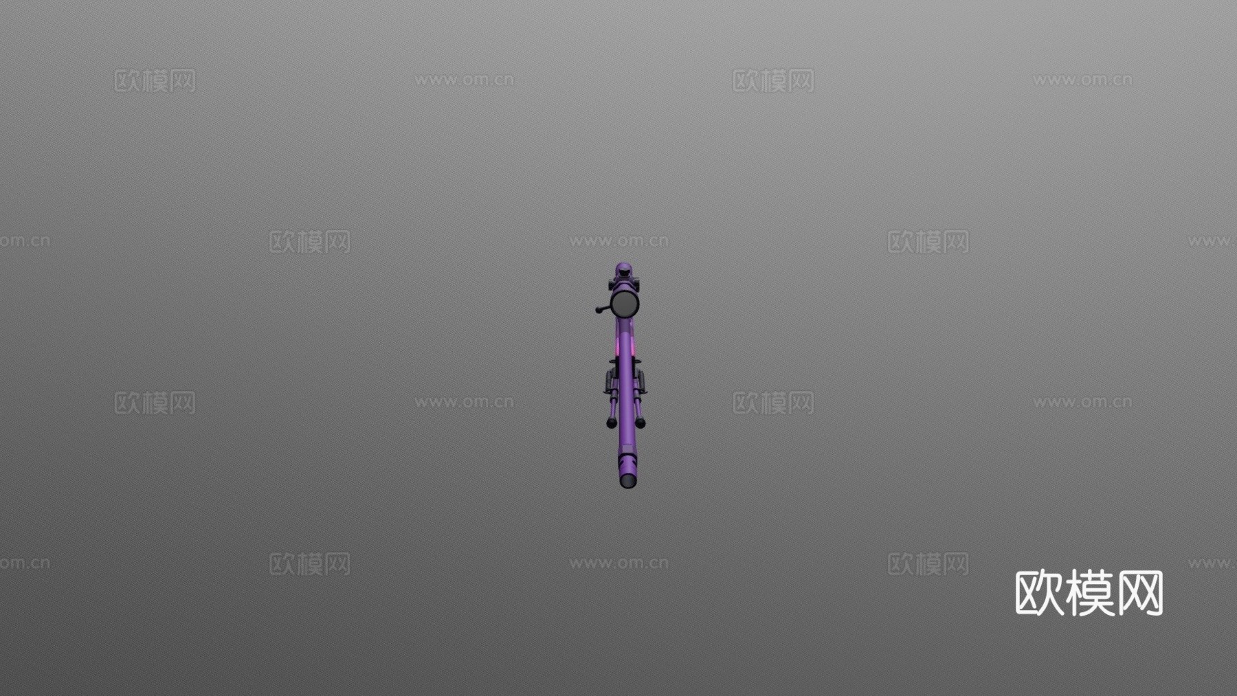 AWP日落紫3d模型