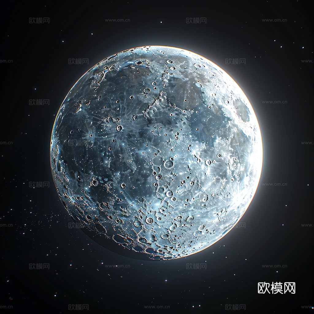 月球灯星球月亮陨石表表面