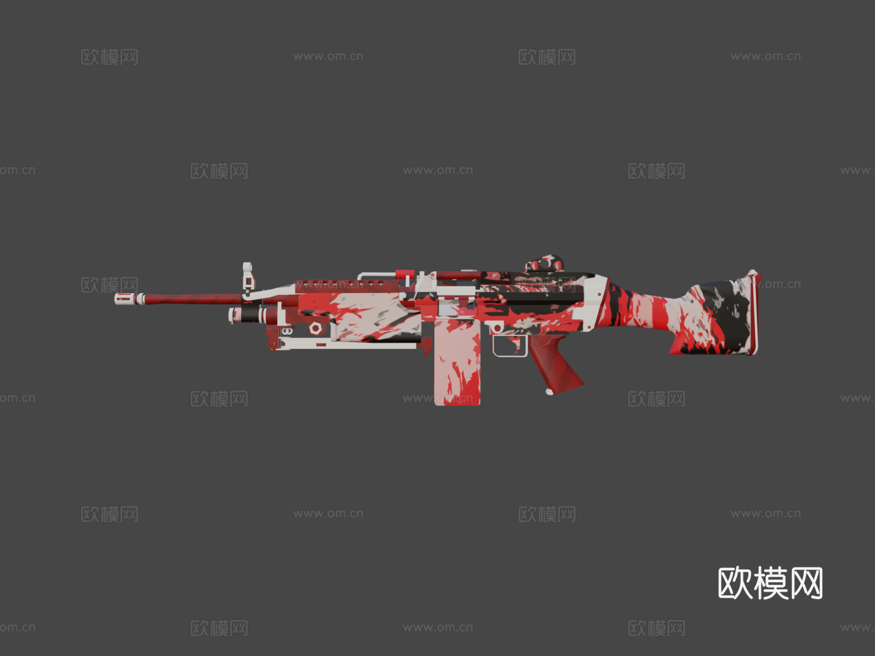 M249血溅版3d模型