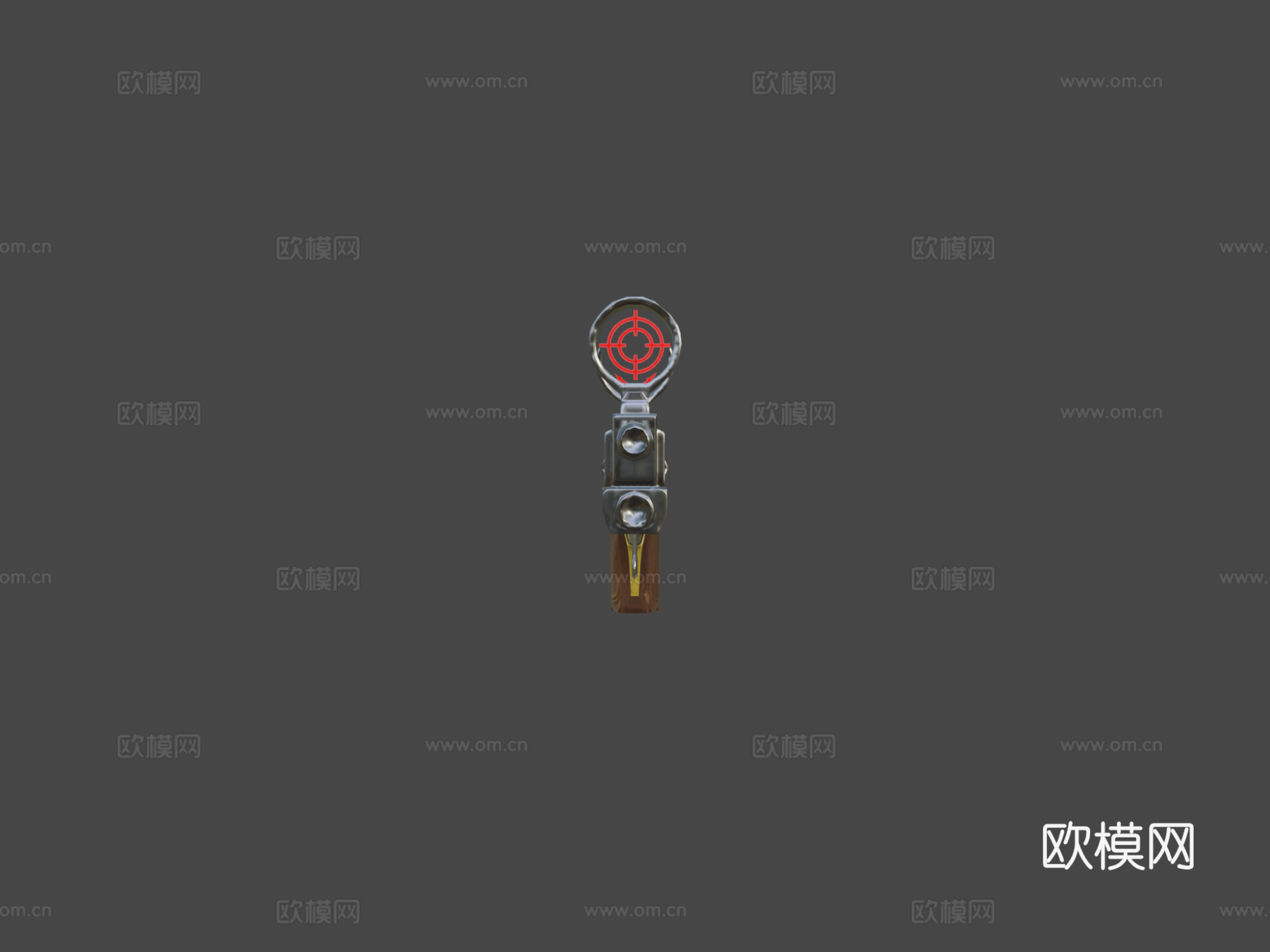 英雄武器科幻左轮3d模型