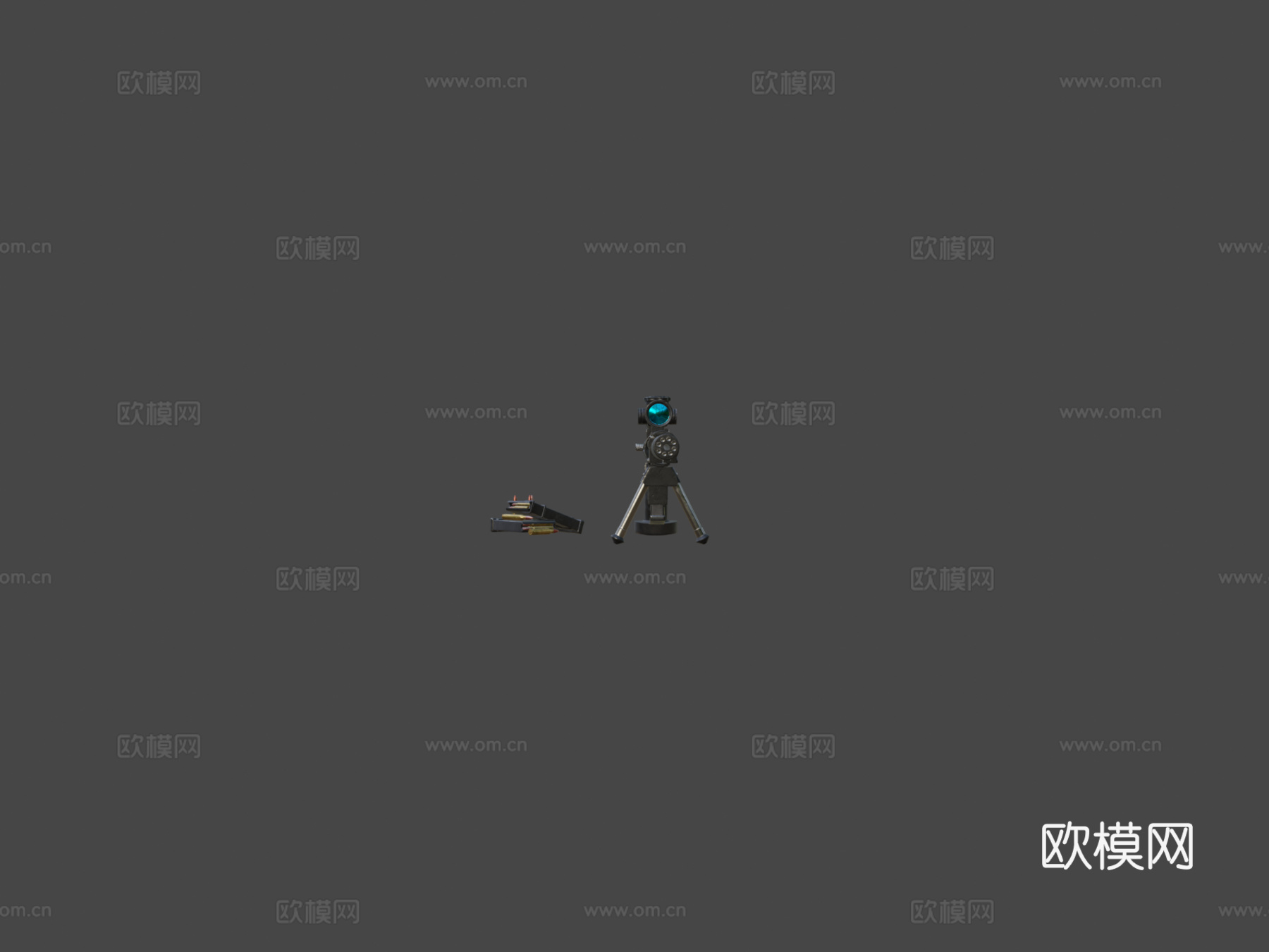 AR-15狙击步枪3d模型