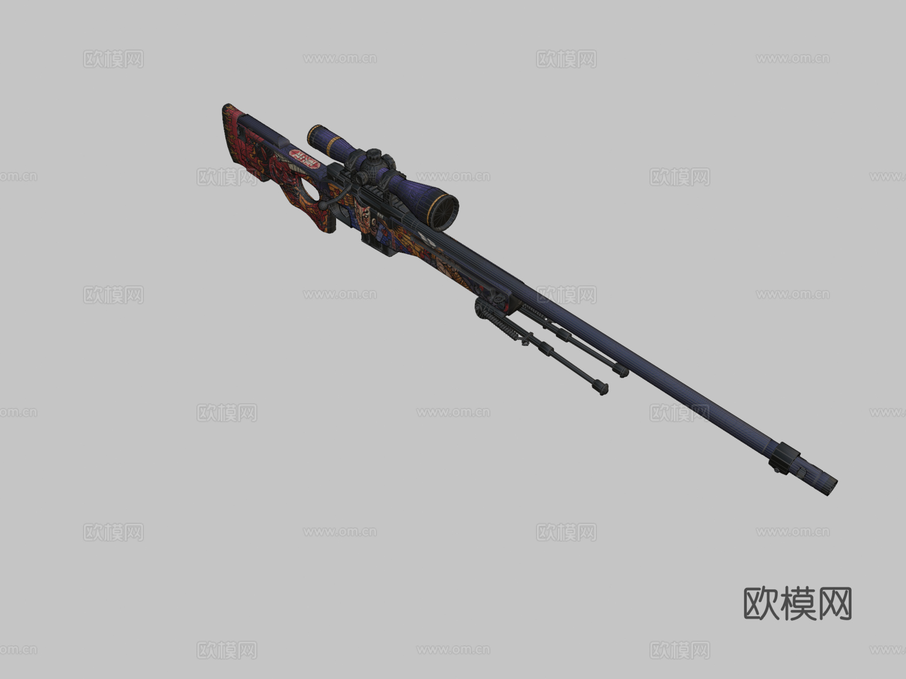 AWP-鬼太极3d模型
