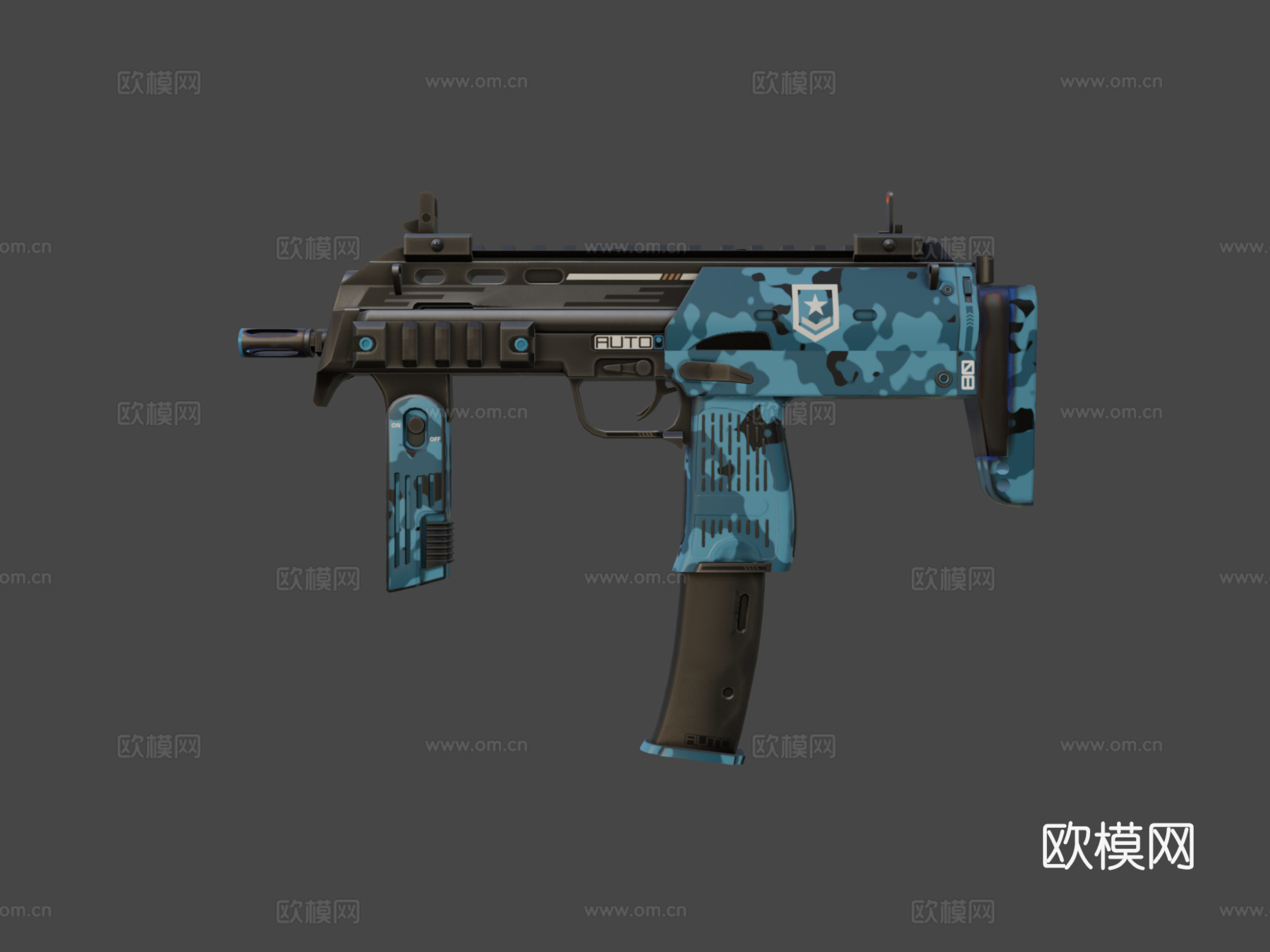 MP7-苏霍伊(VGO比赛)3d模型