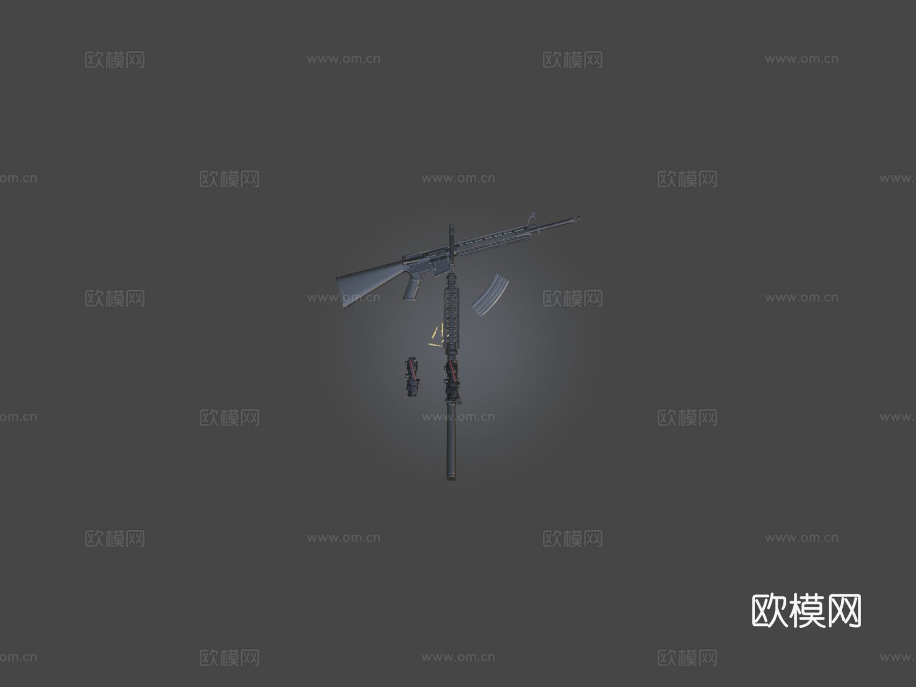 M16A43d模型