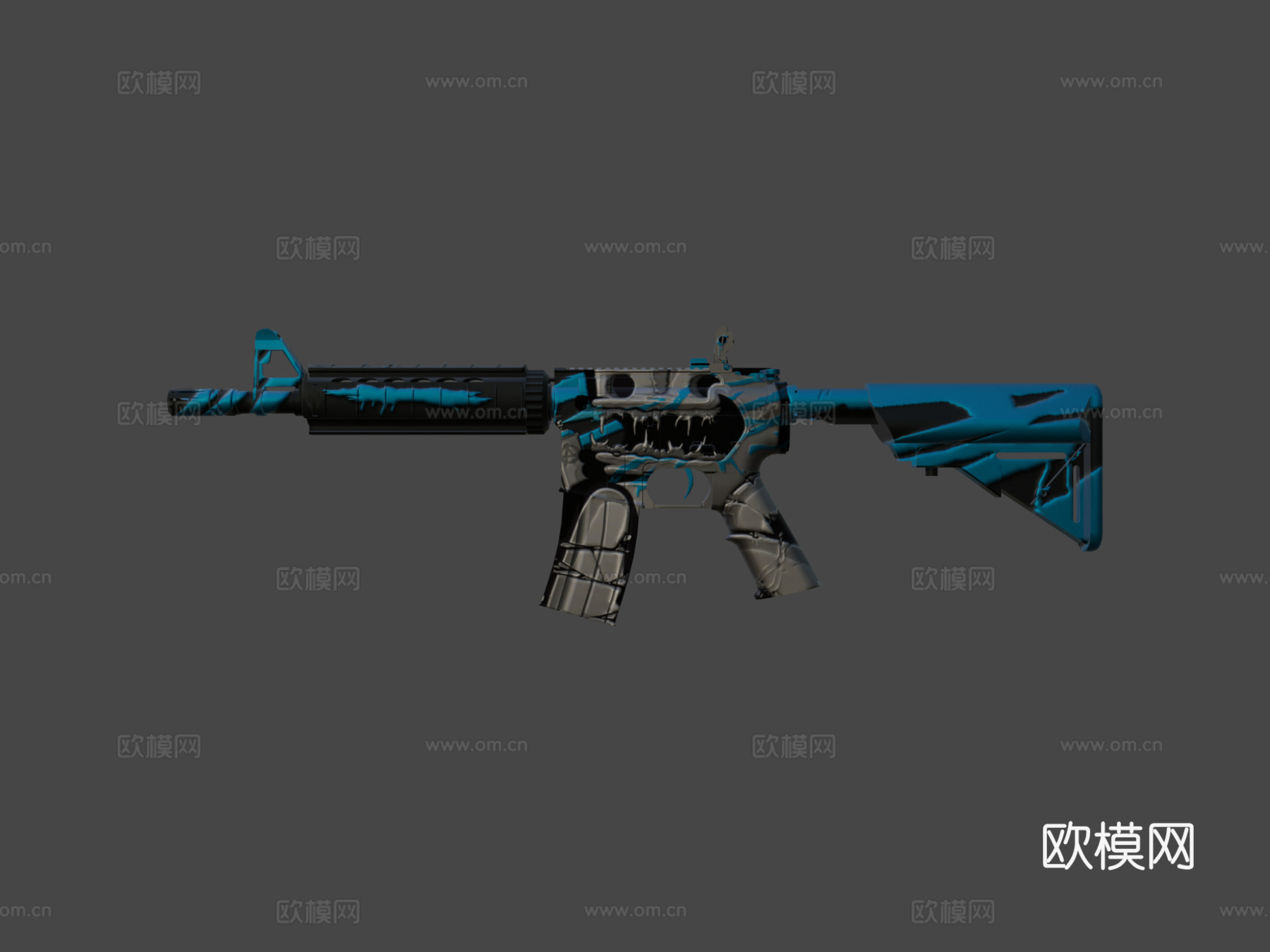 M4A4朋克版3d模型
