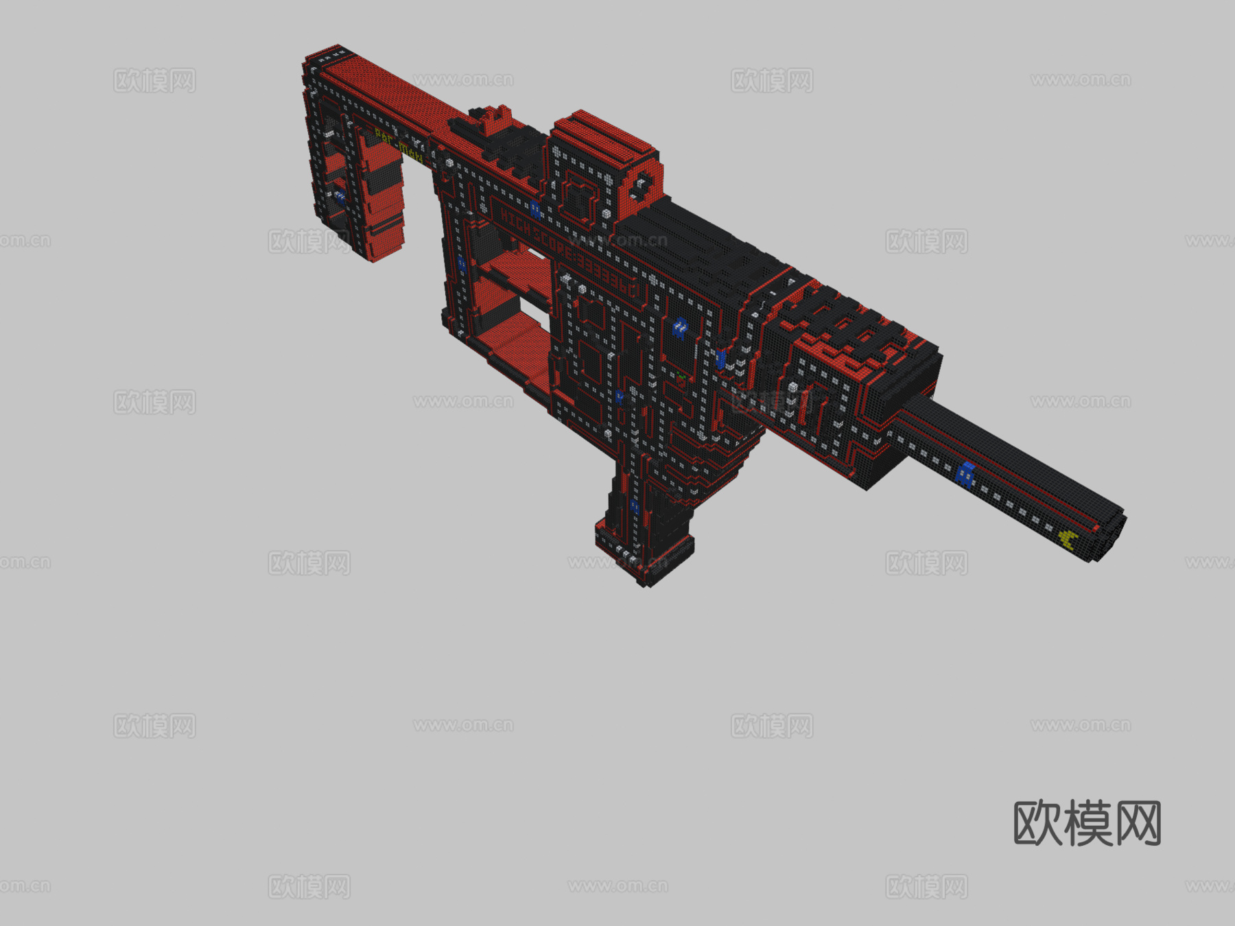 体素矢量-复古=强化版=(立方-64X)3d模型
